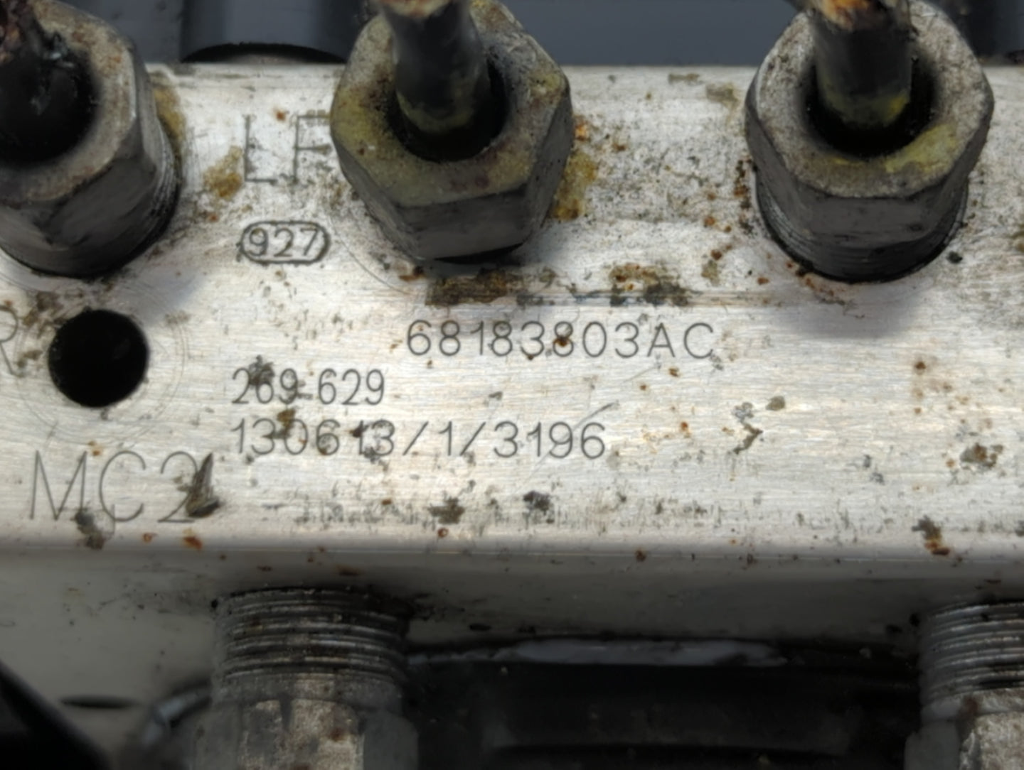 2013 Chrysler Town & Country ABS Pump Control Module Replacement P/N:68183803AC Fits OEM Used Auto Parts - Oemusedautoparts1