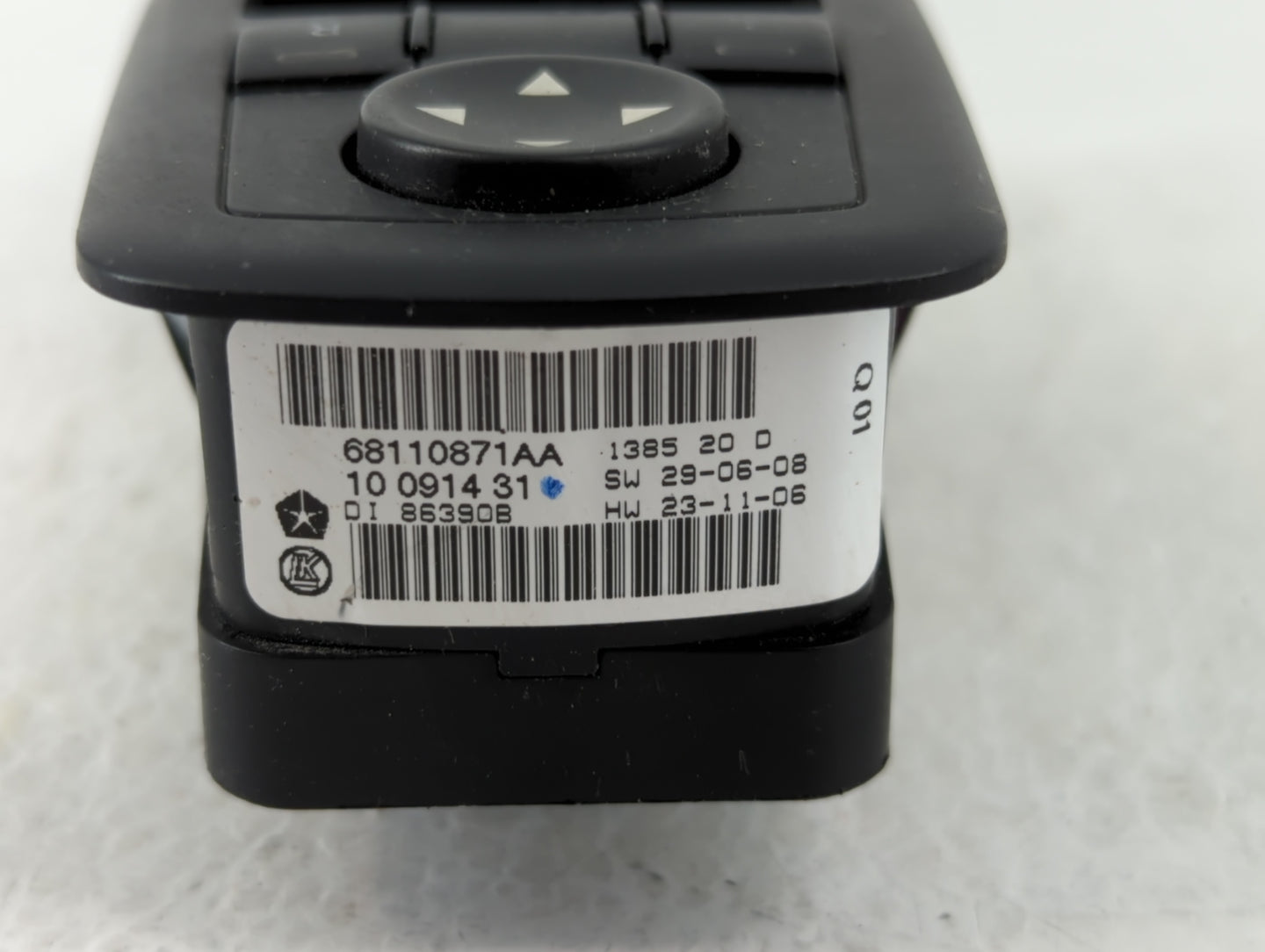 2012-2016 Chrysler Town & Country Master Power Window Switch Replacement Driver Side Left P/N:68110871AA Fits OEM Used Auto 