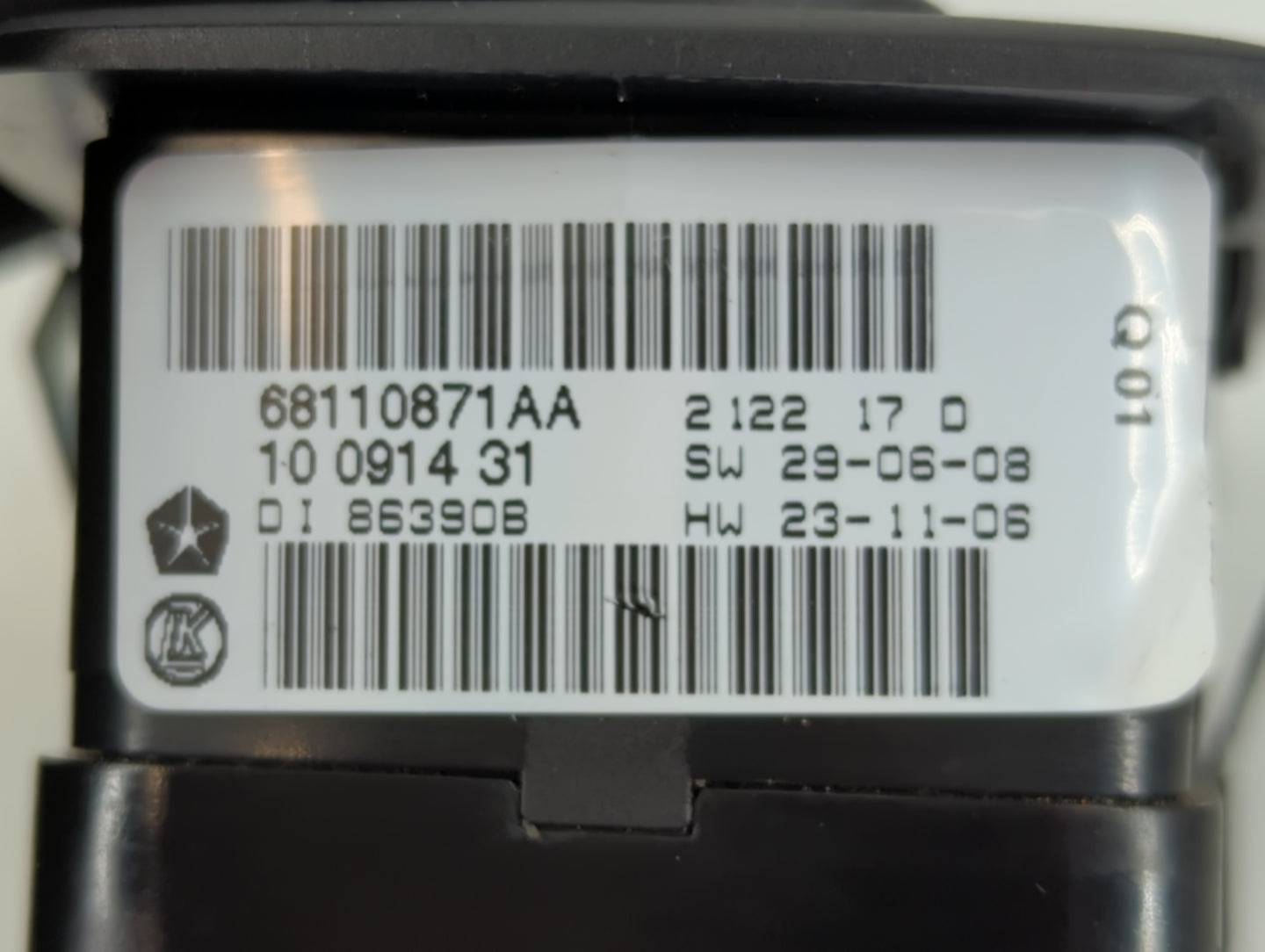 2012-2016 Chrysler Town & Country Master Power Window Switch Replacement Driver Side Left P/N:68110871AA Fits OEM Used Auto 