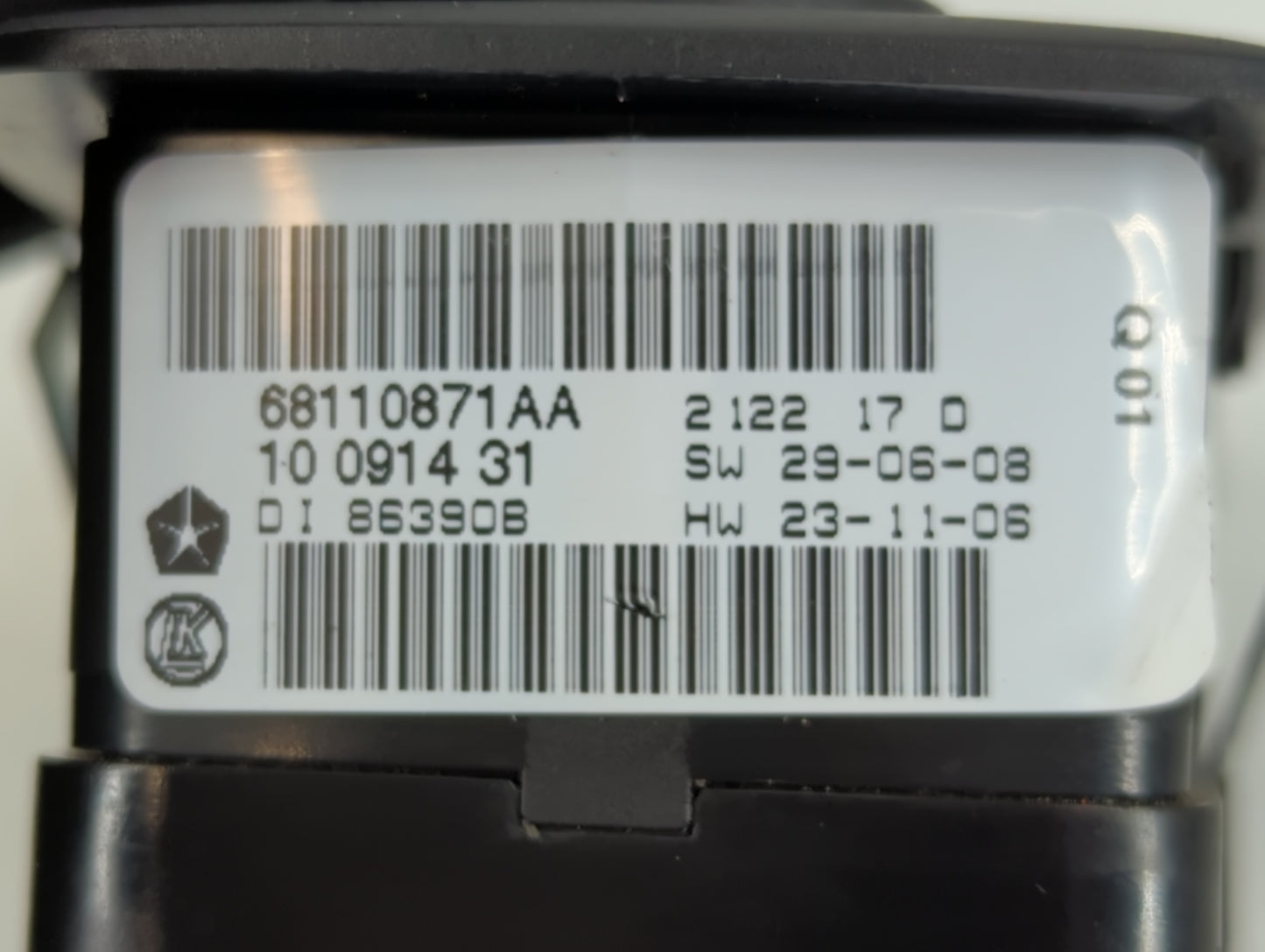 2012-2016 Chrysler Town & Country Master Power Window Switch Replacement Driver Side Left P/N:68110871AA Fits OEM Used Auto 
