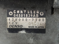 2011-2016 Chrysler Town & Country Car Starter Motor Solenoid OEM P/N:04801839AB Fits OEM Used Auto Parts - Oemusedautoparts1