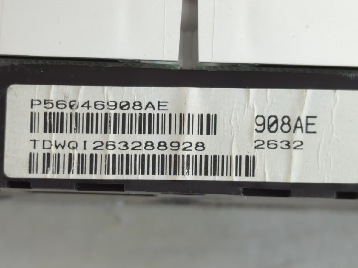 2013 Dodge Avenger Instrument Cluster Speedometer Gauges P/N:P56046908AE Miles:1K Fits OEM Used Auto Parts - Oemusedautopart