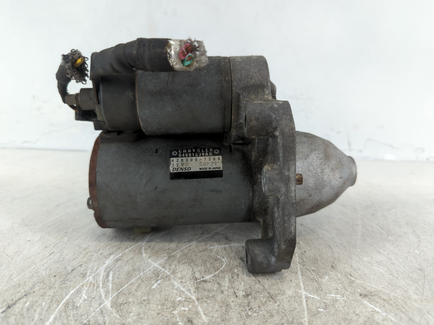 2011-2014 Dodge Avenger Car Starter Motor Solenoid OEM P/N:428000-7200 04801839AB Fits Fits 2011 2012 2013 2014 OEM Used Aut