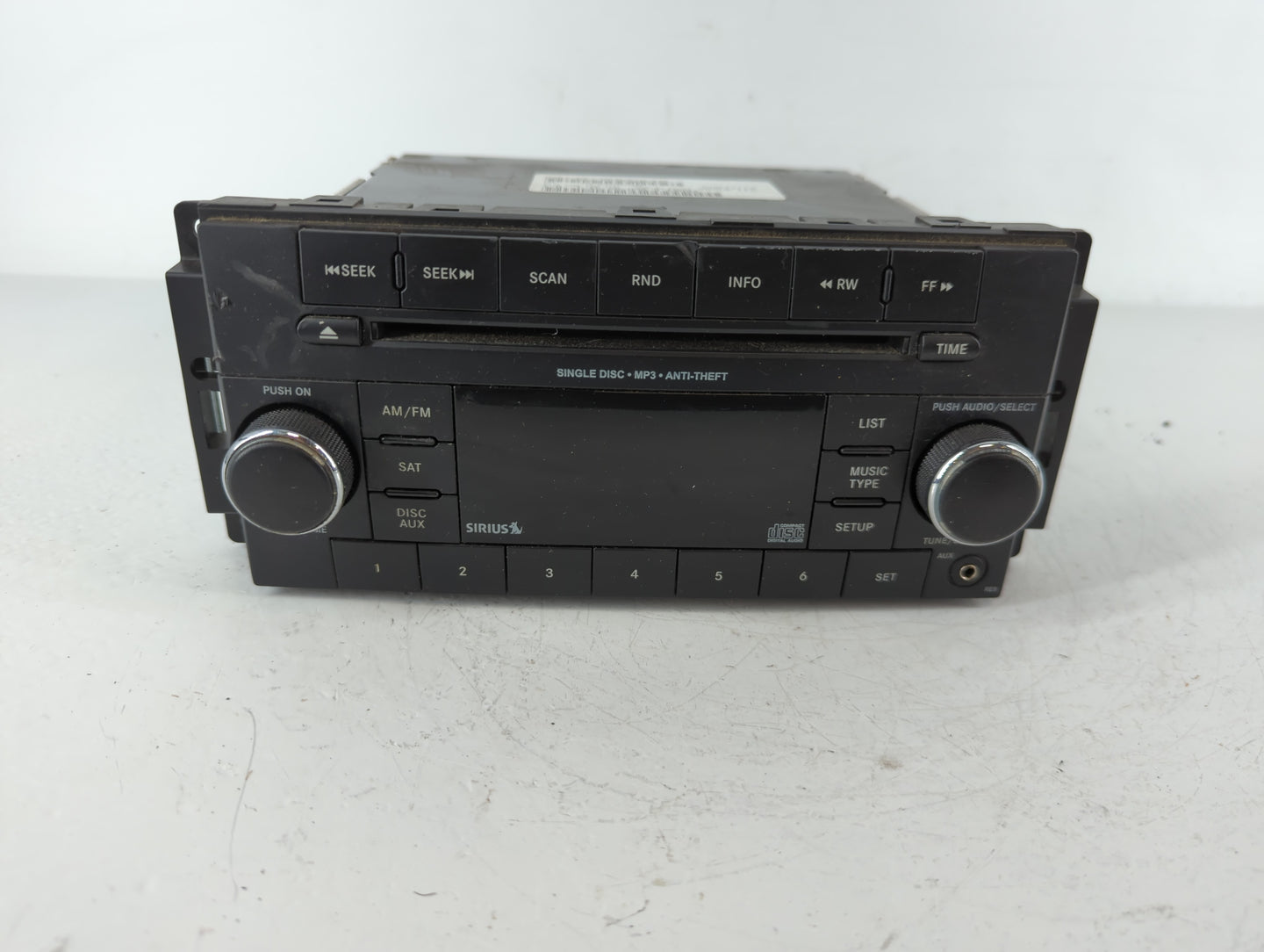 2013-2014 Dodge Avenger Radio AM FM Cd Player Receiver Replacement P/N:P05091163AC Fits Fits 2013 2014 OEM Used Auto Parts -