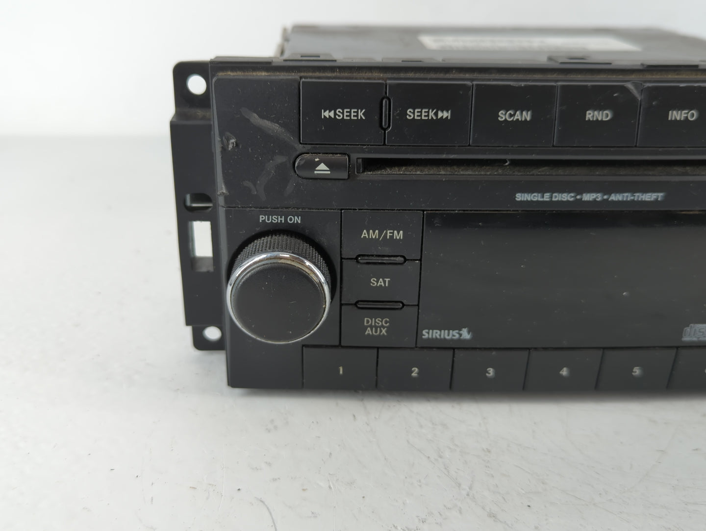 2013-2014 Dodge Avenger Radio AM FM Cd Player Receiver Replacement P/N:P05091163AC Fits Fits 2013 2014 OEM Used Auto Parts -