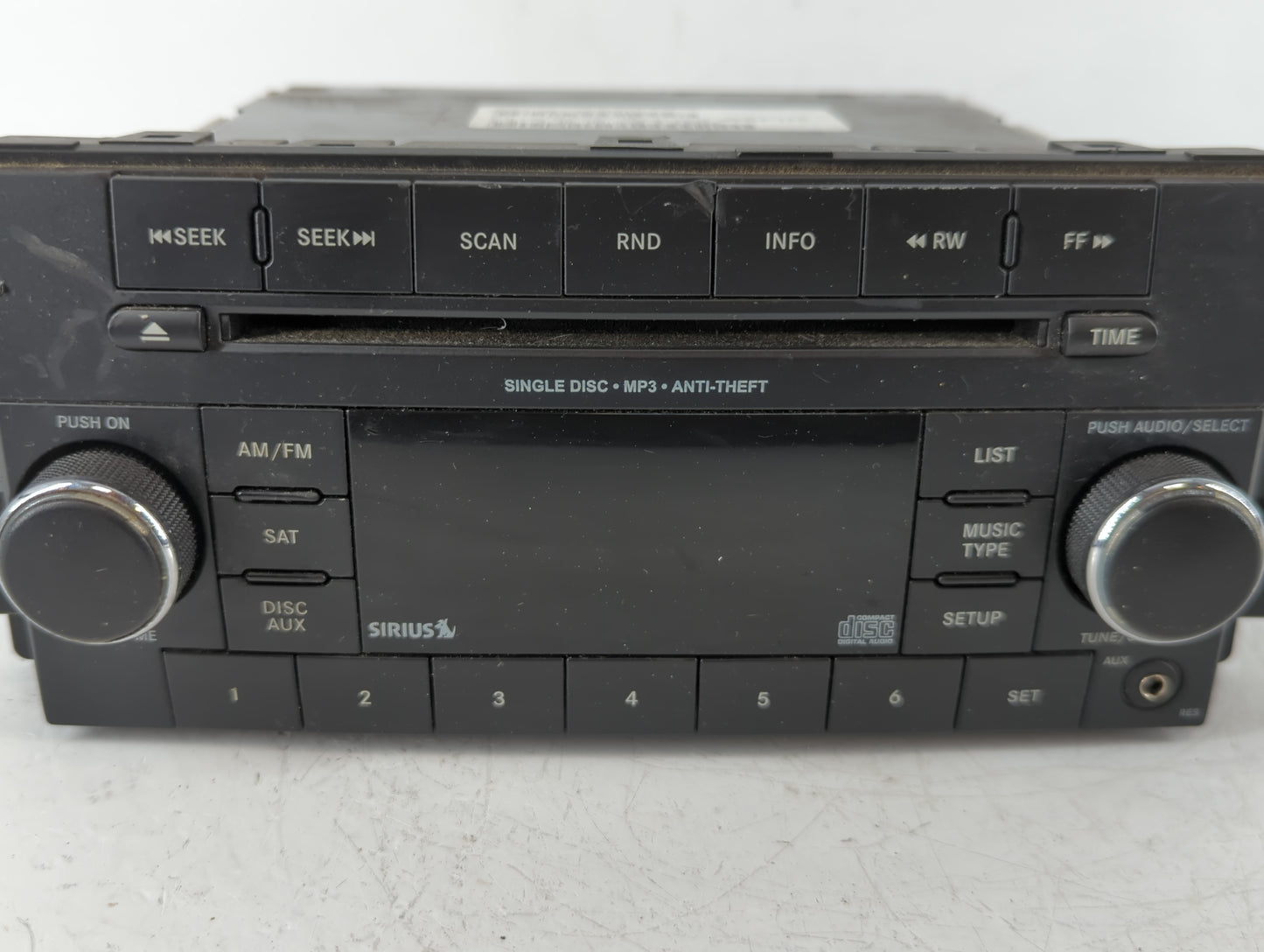 2013-2014 Dodge Avenger Radio AM FM Cd Player Receiver Replacement P/N:P05091163AC Fits Fits 2013 2014 OEM Used Auto Parts -