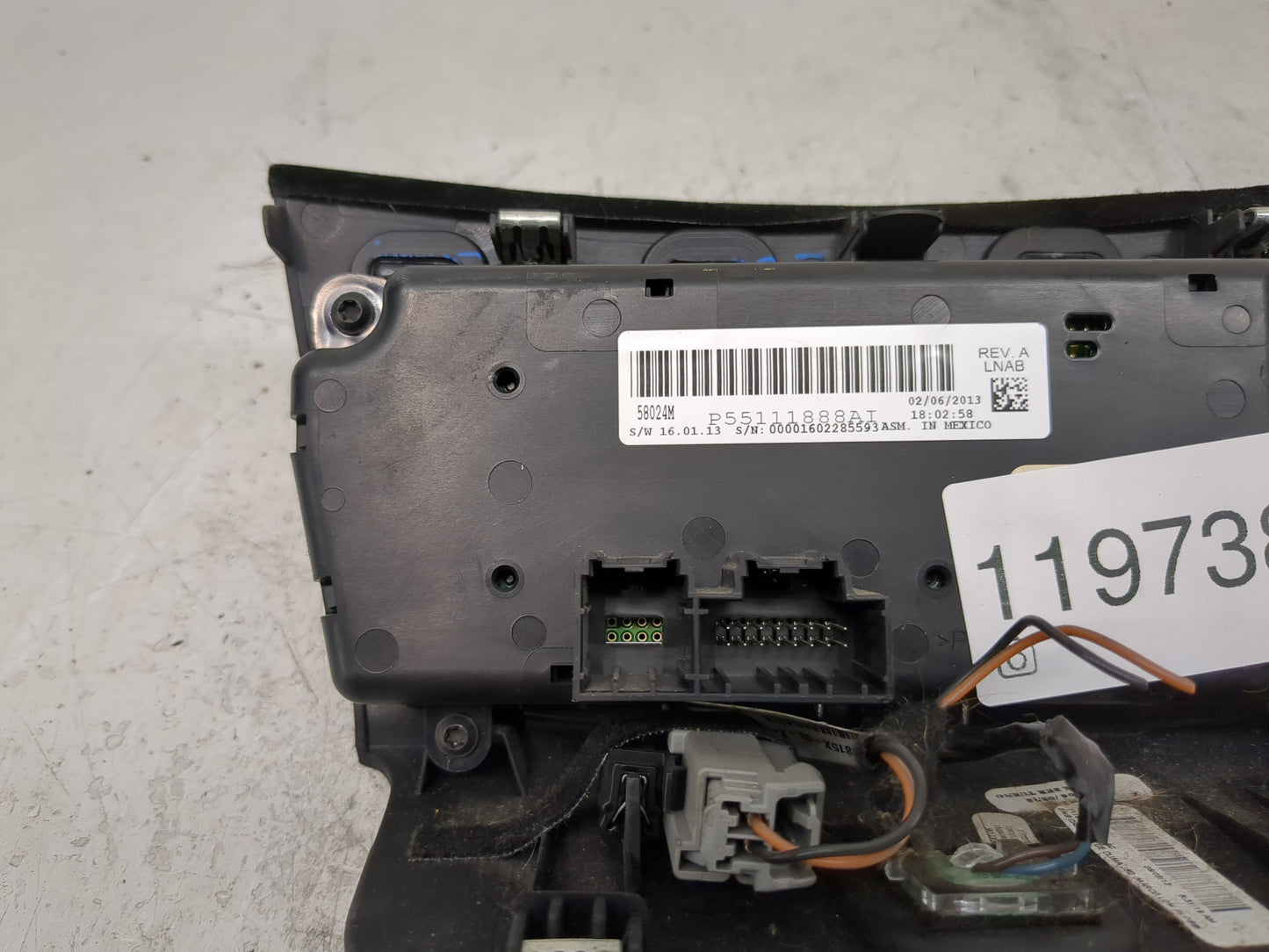 2008-2014 Dodge Avenger Climate Control Module Temperature AC/Heater Replacement P/N:P55111888AT Fits OEM Used Auto Parts - 