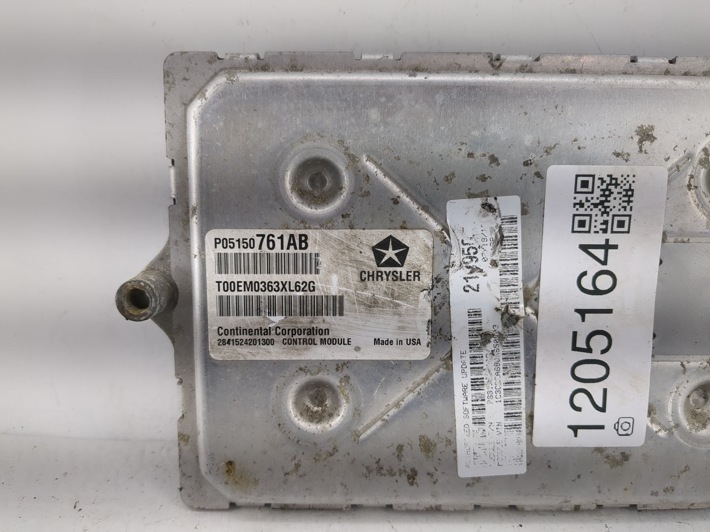 2013 Dodge Avenger PCM Engine Control Computer ECU ECM PCU OEM P/N:P05150761AB Fits OEM Used Auto Parts - Oemusedautoparts1.