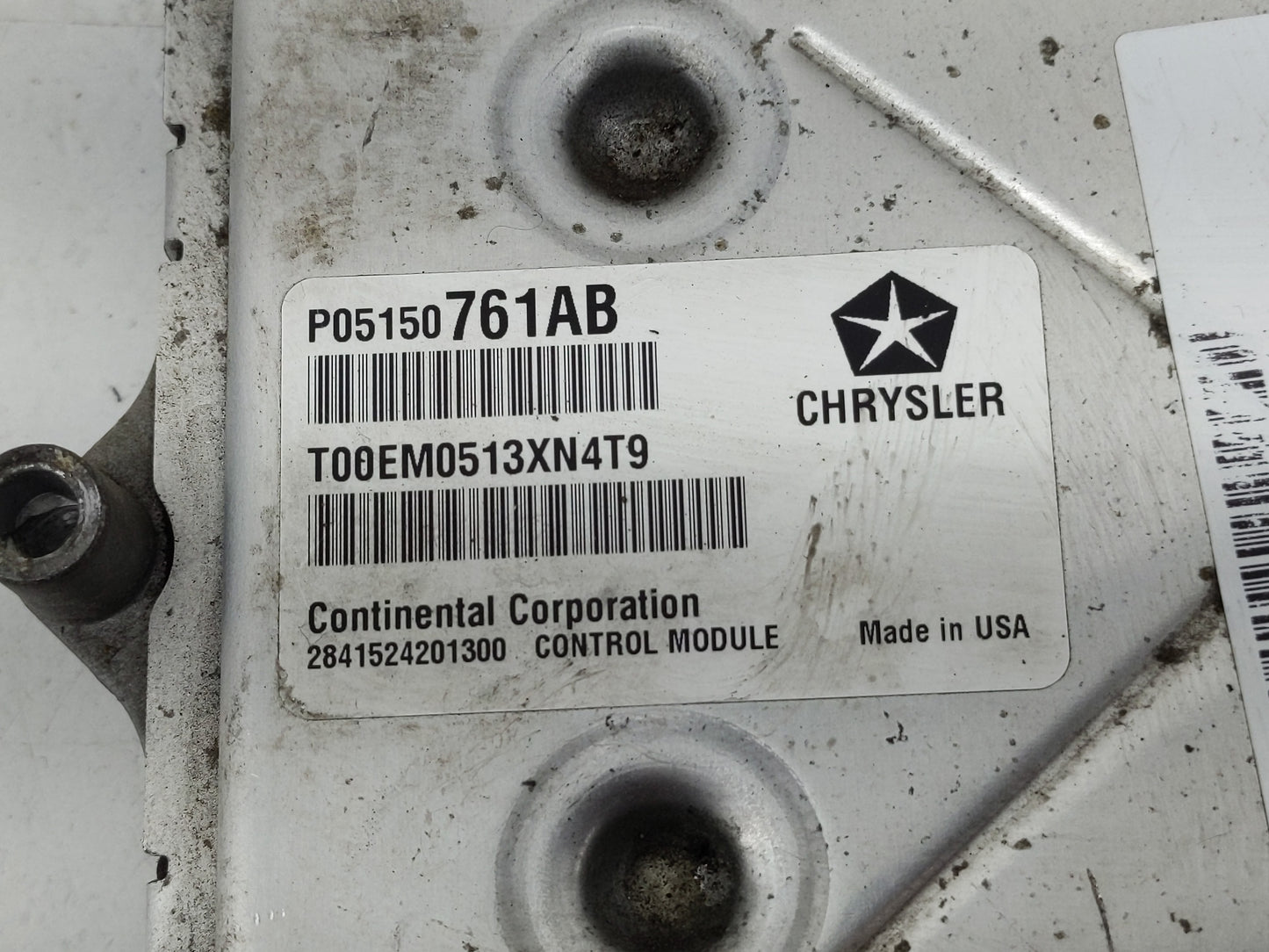 2013 Dodge Avenger PCM Engine Control Computer ECU ECM PCU OEM P/N:P05150761AB Fits OEM Used Auto Parts - Oemusedautoparts1.