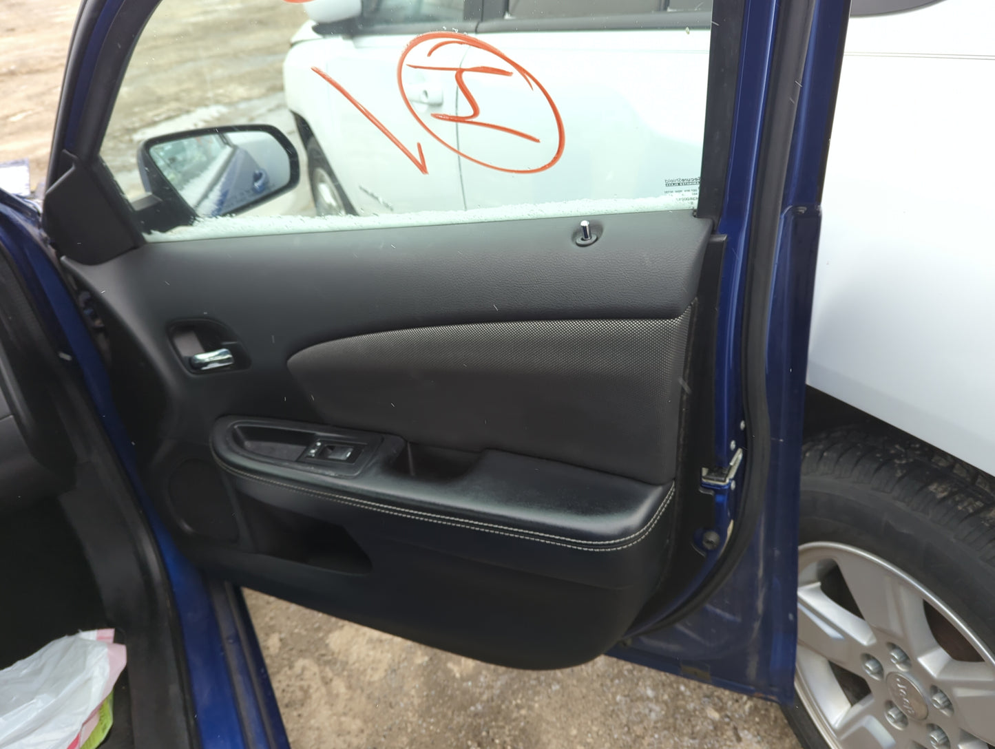 2013 Dodge Avenger Front Right Passenger Interior Door Panel Trim 1280938 - Oemusedautoparts1.com