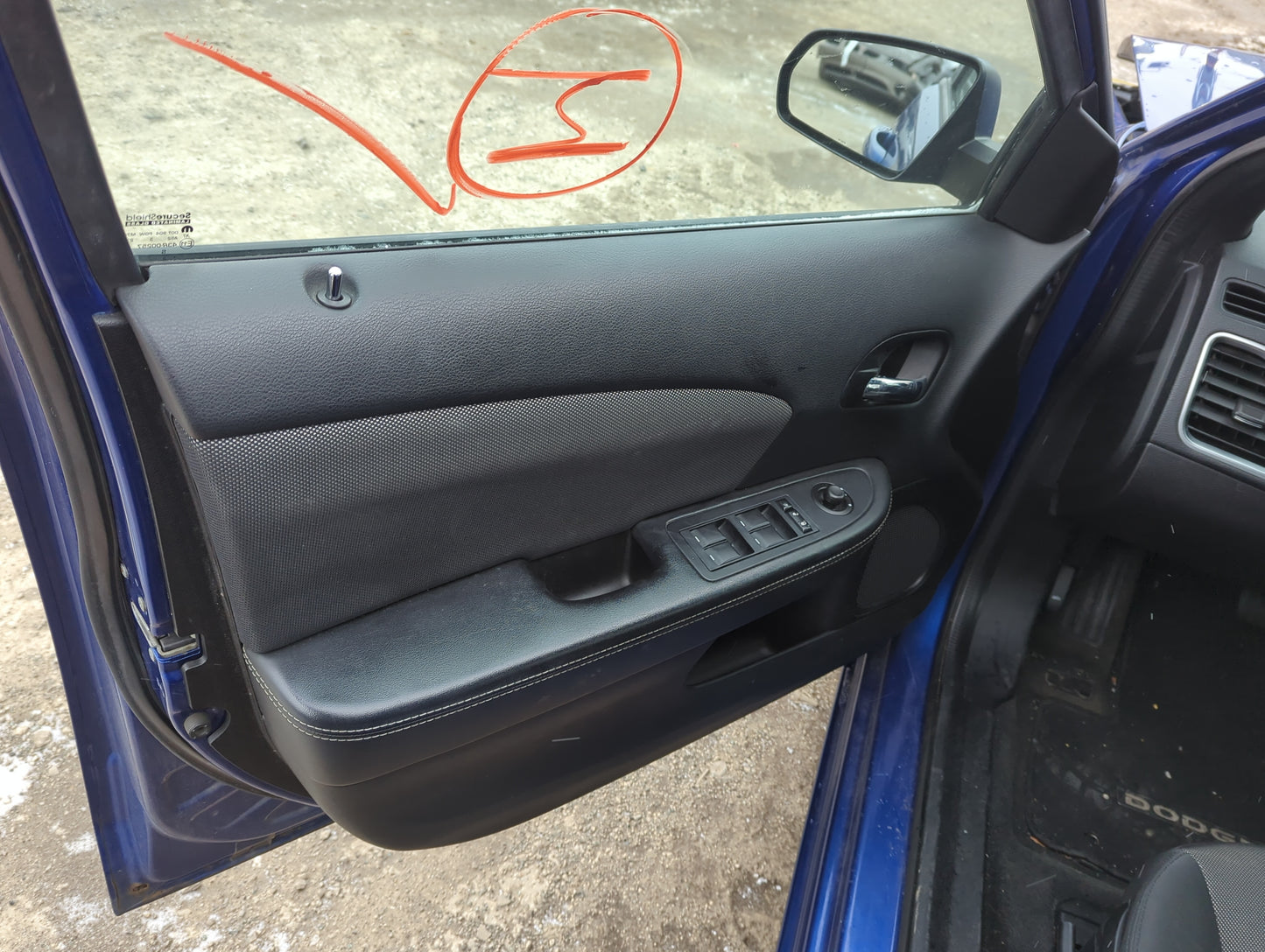 2013 Dodge Avenger Front Left Driver Interior Door Panel Trim 1280939 - Oemusedautoparts1.com
