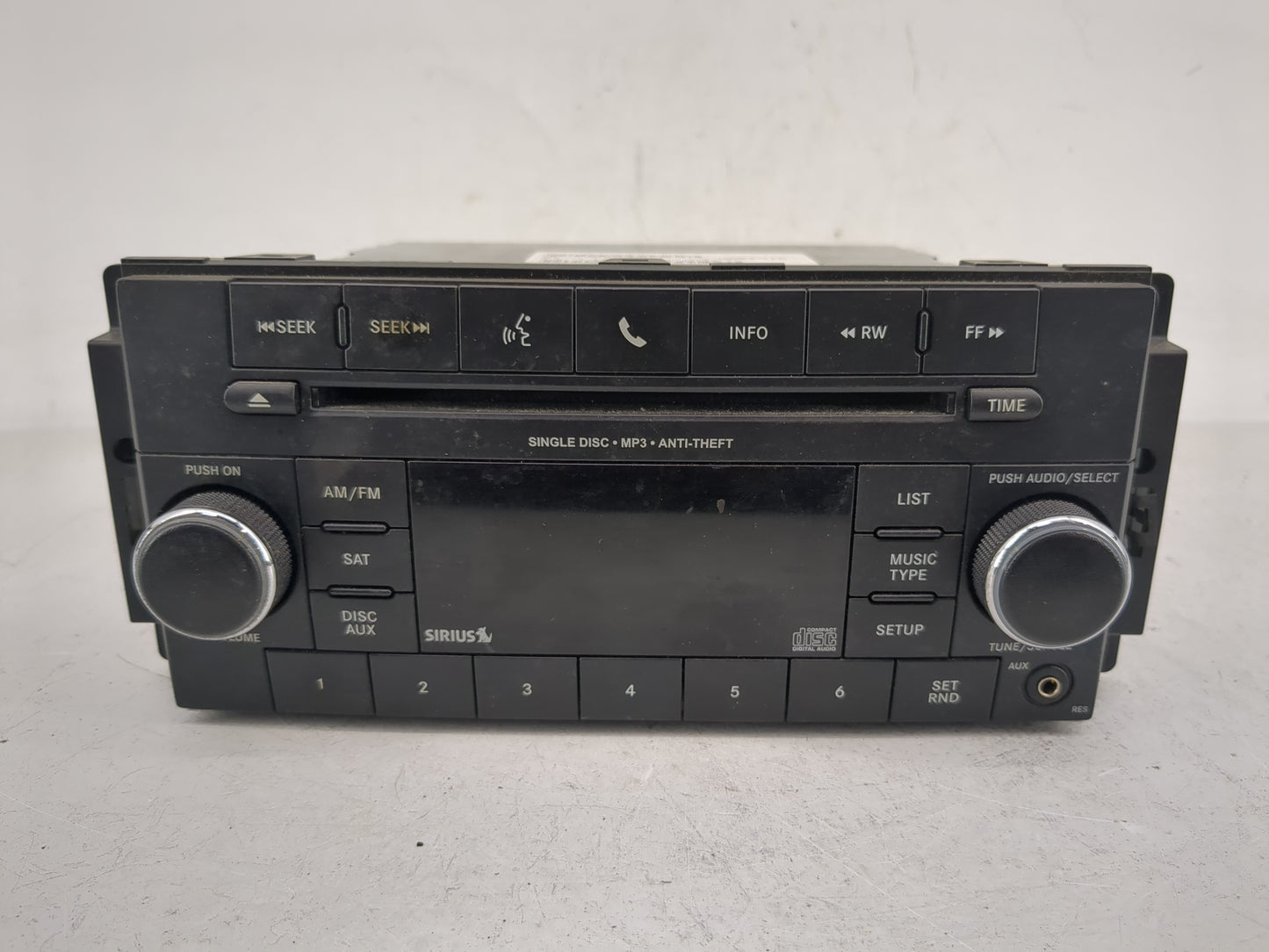 2013 Dodge Avenger Radio AM FM Cd Player Receiver Replacement P/N:P05091197AC Fits Fits 2012 2014 2015 2016 2017 OEM Used Au
