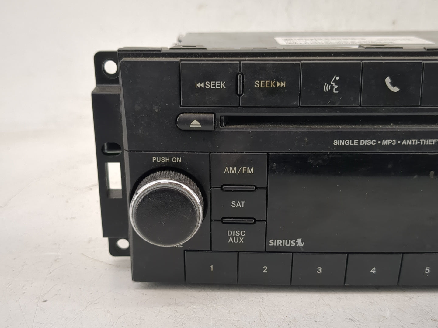 2013 Dodge Avenger Radio AM FM Cd Player Receiver Replacement P/N:P05091197AC Fits Fits 2012 2014 2015 2016 2017 OEM Used Au