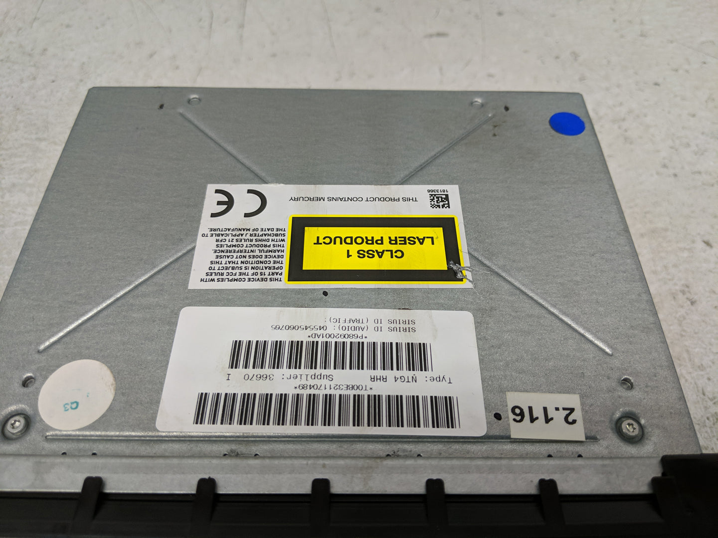 2013 Dodge Avenger Radio AM FM Cd Player Receiver Replacement P/N:P68092001AE P05091656AE Fits OEM Used Auto Parts - Oemused