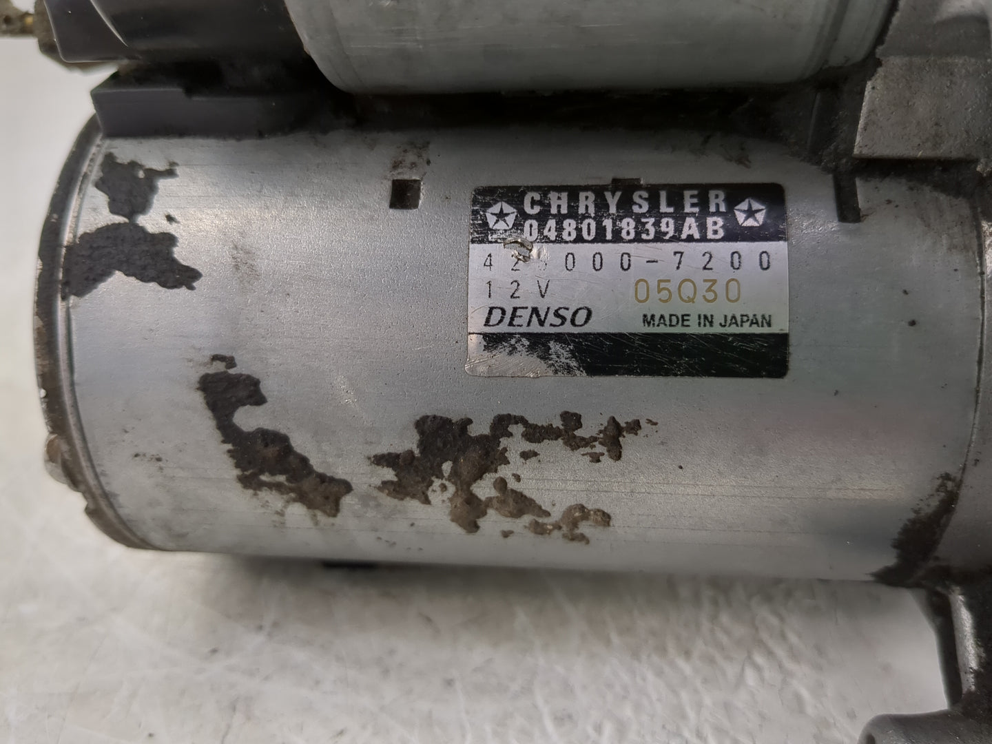 2011-2014 Dodge Avenger Car Starter Motor Solenoid OEM P/N:04801839AB Fits Fits 2011 2012 2013 2014 OEM Used Auto Parts - Oe