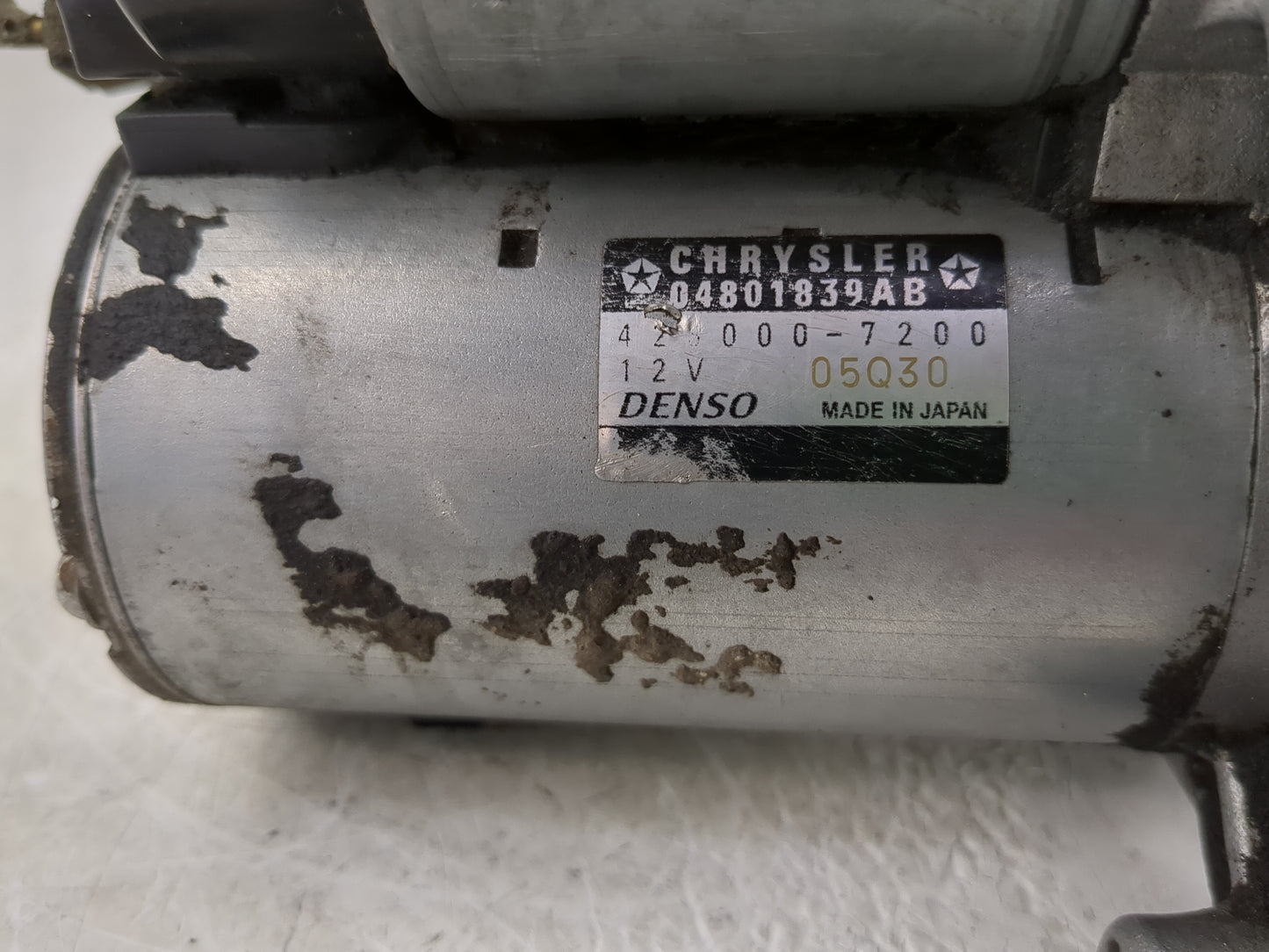 2011-2014 Dodge Avenger Car Starter Motor Solenoid OEM P/N:04801839AB Fits Fits 2011 2012 2013 2014 OEM Used Auto Parts - Oe