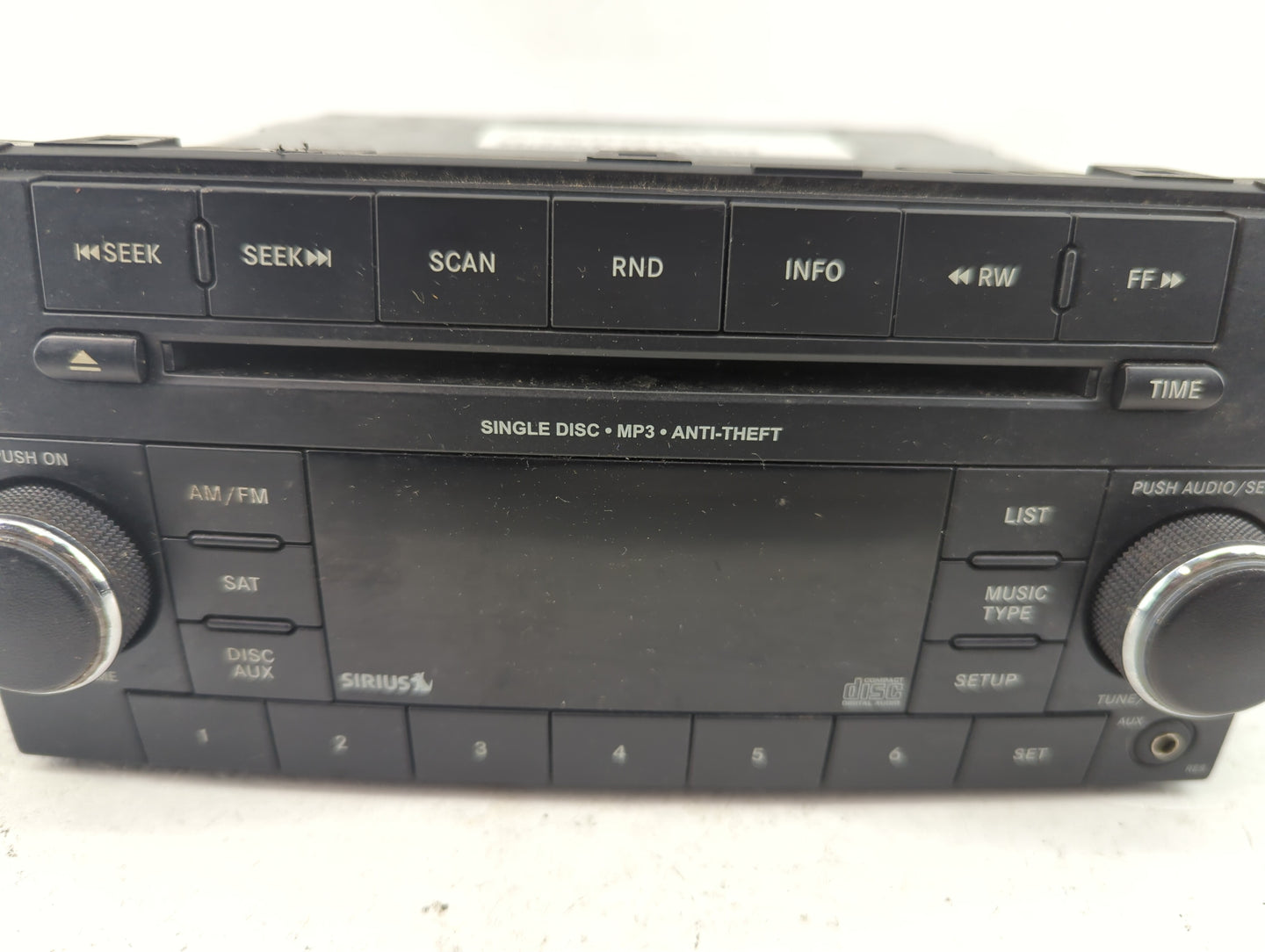 2013-2014 Dodge Avenger Radio AM FM Cd Player Receiver Replacement P/N:P05091163AC Fits Fits 2013 2014 OEM Used Auto Parts -