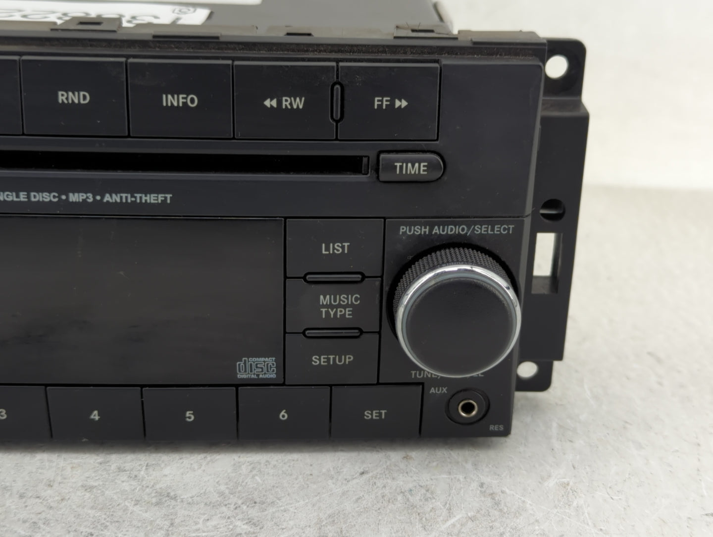 2013-2014 Dodge Avenger Radio AM FM Cd Player Receiver Replacement P/N:P05091163AB Fits Fits 2013 2014 OEM Used Auto Parts -