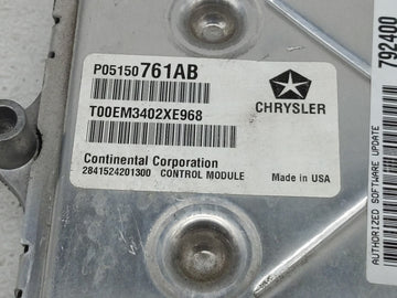 2013 Dodge Avenger PCM Engine Control Computer ECU ECM PCU OEM P/N:P05150761AB Fits OEM Used Auto Parts