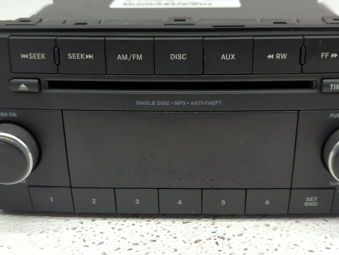 2013-2014 Dodge Avenger Radio AM FM Cd Player Receiver Replacement P/N:P05091195AC Fits Fits 2013 2014 OEM Used Auto Parts -