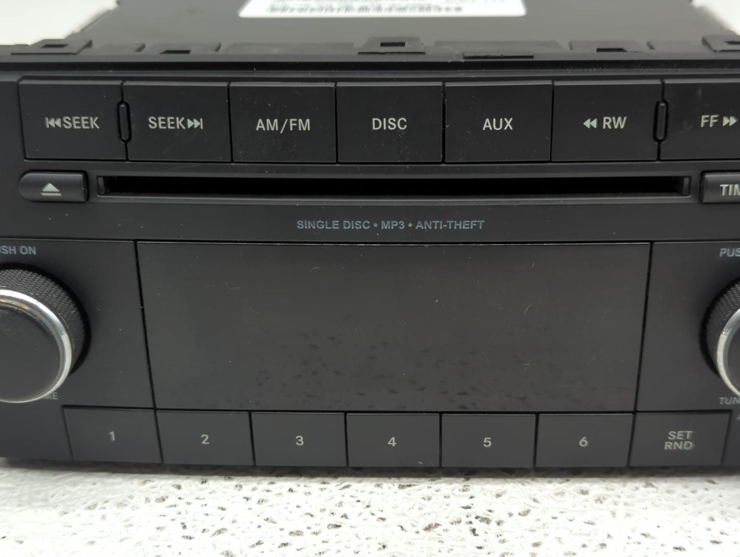 2013-2014 Dodge Avenger Radio AM FM Cd Player Receiver Replacement P/N:P05091195AC Fits Fits 2013 2014 OEM Used Auto Parts -