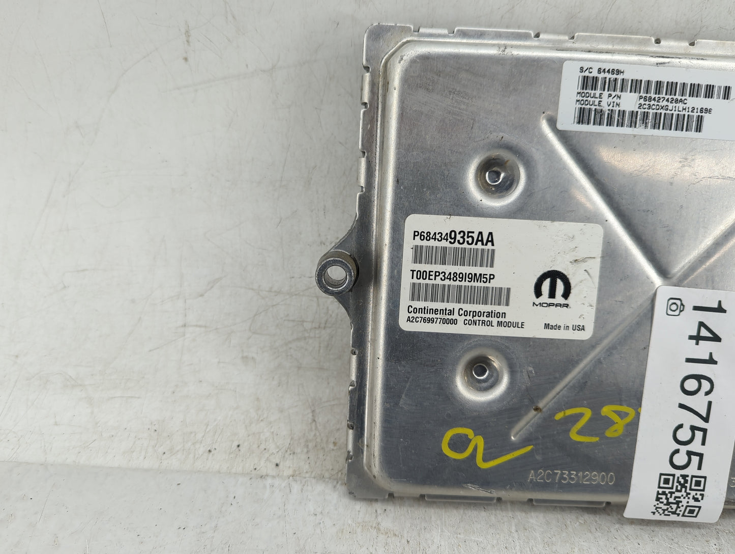 2013 Dodge Avenger PCM Engine Control Computer ECU ECM PCU OEM P/N:P68427420AC Fits OEM Used Auto Parts - Oemusedautoparts1.