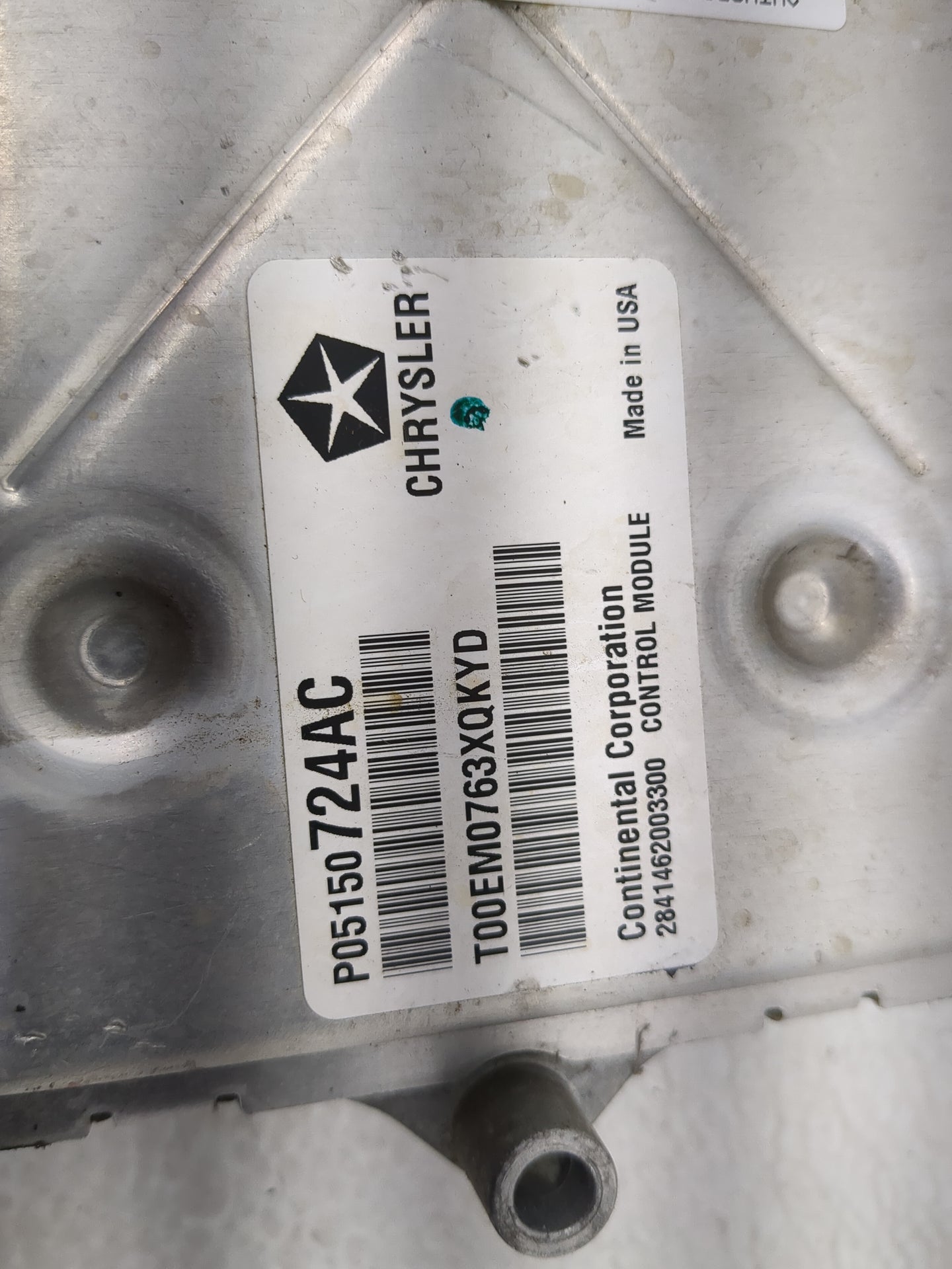 2013 Dodge Avenger PCM Engine Control Computer ECU ECM PCU OEM P/N:05150724AC Fits OEM Used Auto Parts - Oemusedautoparts1.c