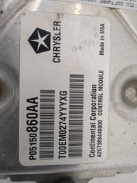 2013 Dodge Avenger PCM Engine Control Computer ECU ECM PCU OEM P/N:P05150860AA T00EM0274YYYXG, A2C7389440000 Fits OEM Used A