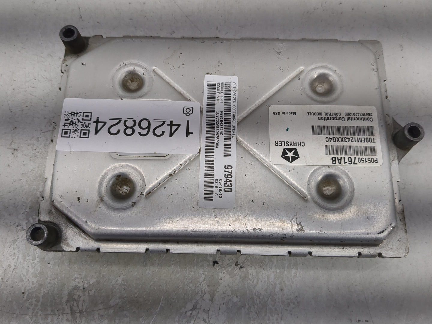2013 Dodge Avenger PCM Engine Control Computer ECU ECM PCU OEM P/N:P05150761AB T00EM1243XXG4C, 28415242201300 Fits OEM Used 