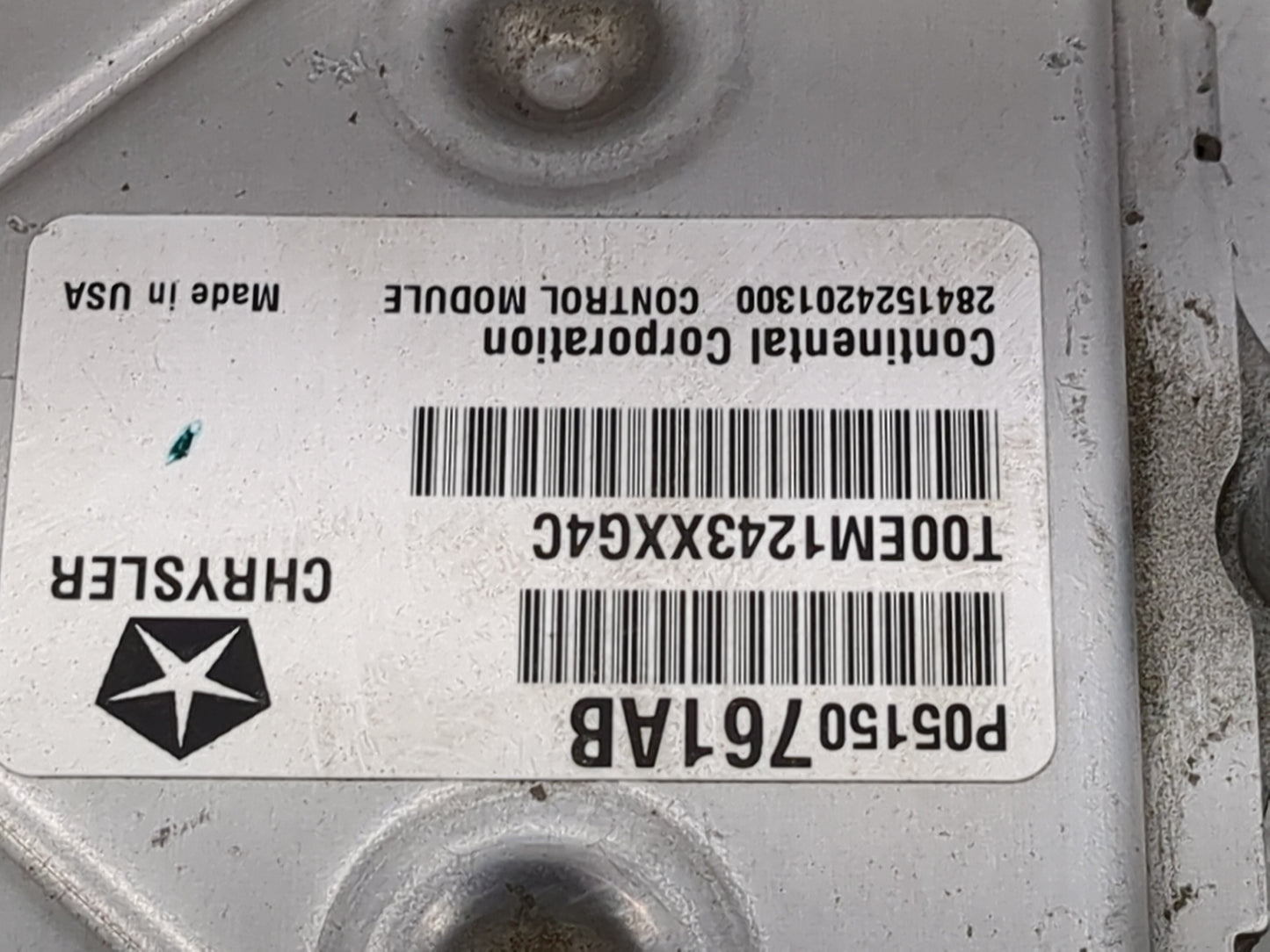 2013 Dodge Avenger PCM Engine Control Computer ECU ECM PCU OEM P/N:P05150761AB T00EM1243XXG4C, 28415242201300 Fits OEM Used 