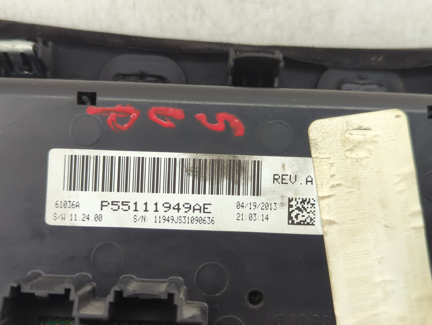 2010-2014 Dodge Avenger Climate Control Module Temperature AC/Heater Replacement P/N:P55111949AE Fits OEM Used Auto Parts - 