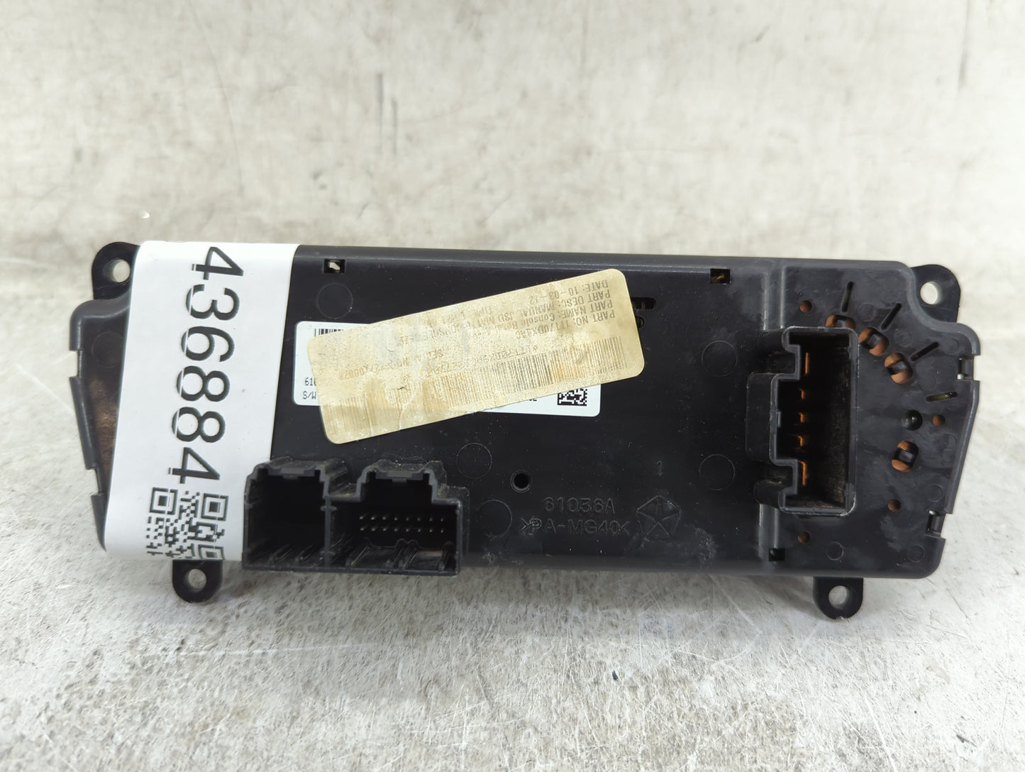 2013 Dodge Avenger Climate Control Module Temperature AC/Heater Replacement P/N:61036A Fits OEM Used Auto Parts - Oemusedaut