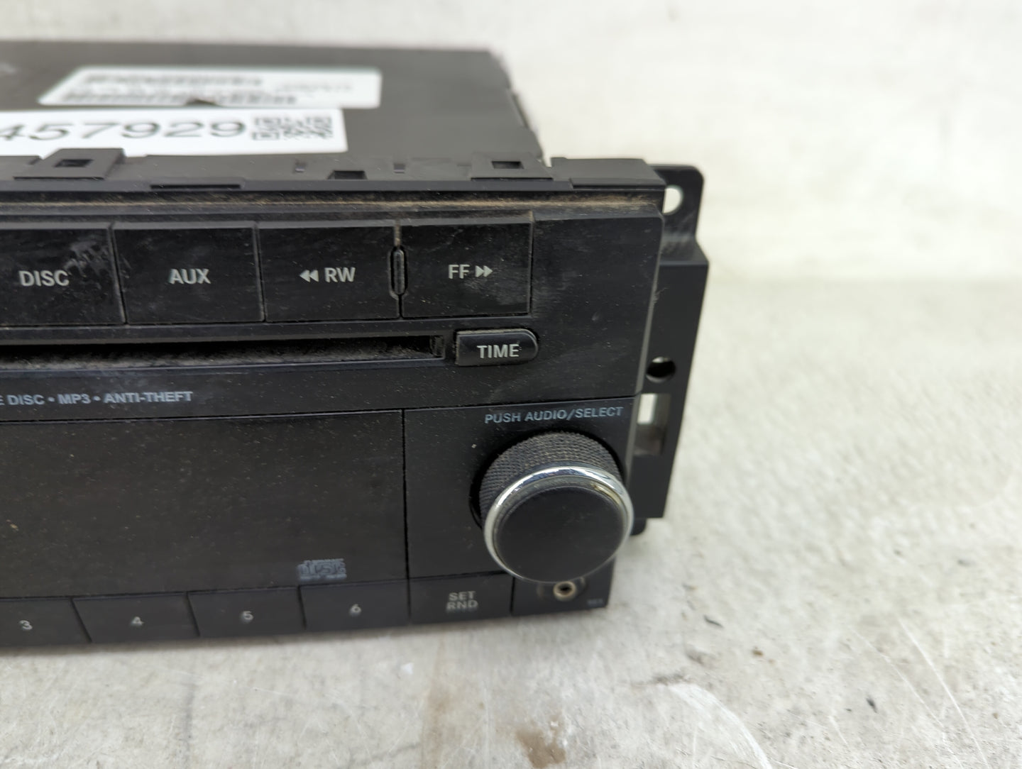 2013 Dodge Avenger Radio AM FM Cd Player Receiver Replacement P/N:P05091195AC SPNP05091195AC Fits OEM Used Auto Parts - Oemu