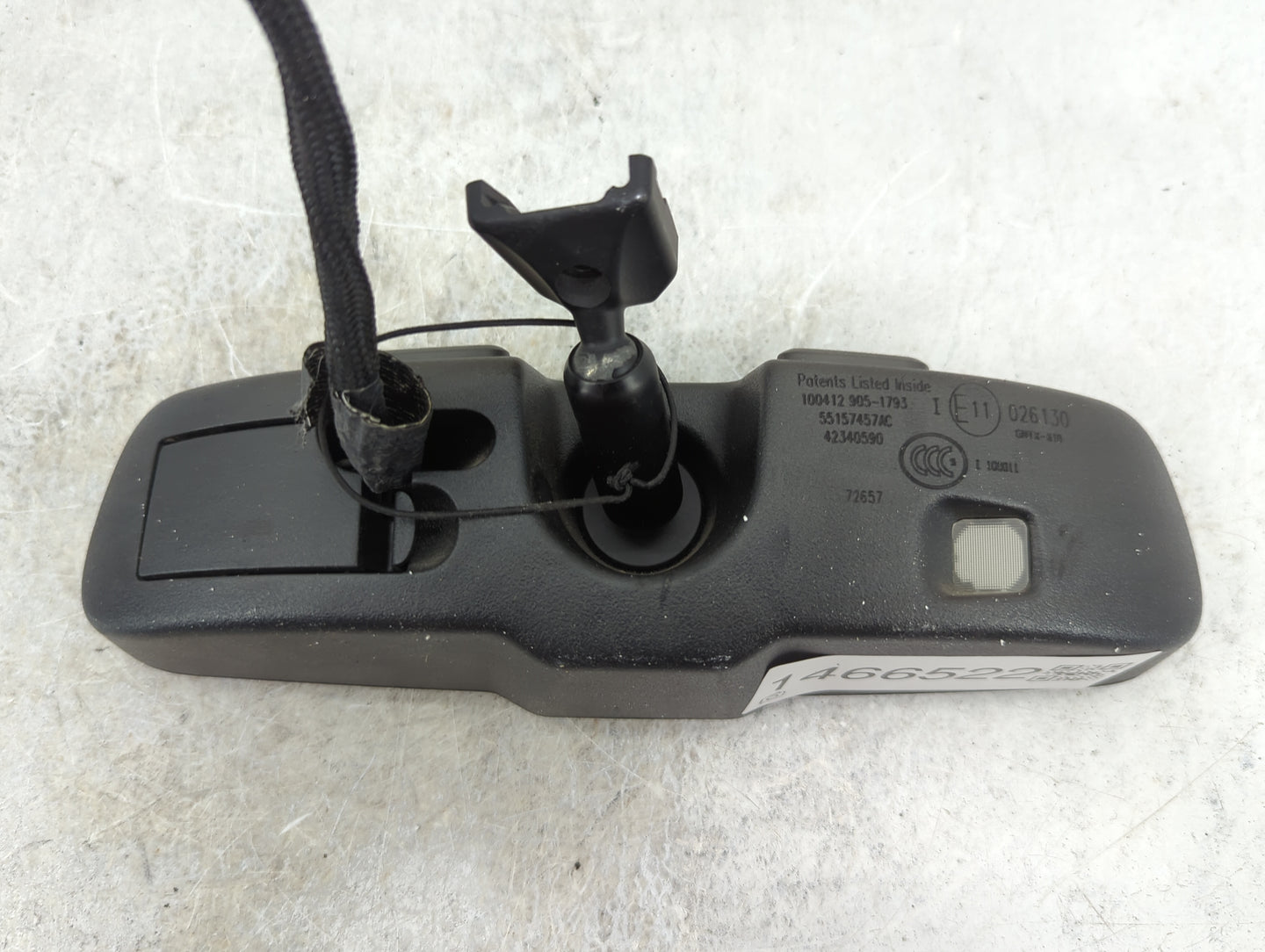 2008-2014 Dodge Avenger Interior Rear View Mirror Replacement OEM P/N:55157457AC E11026130 Fits OEM Used Auto Parts - Oemuse