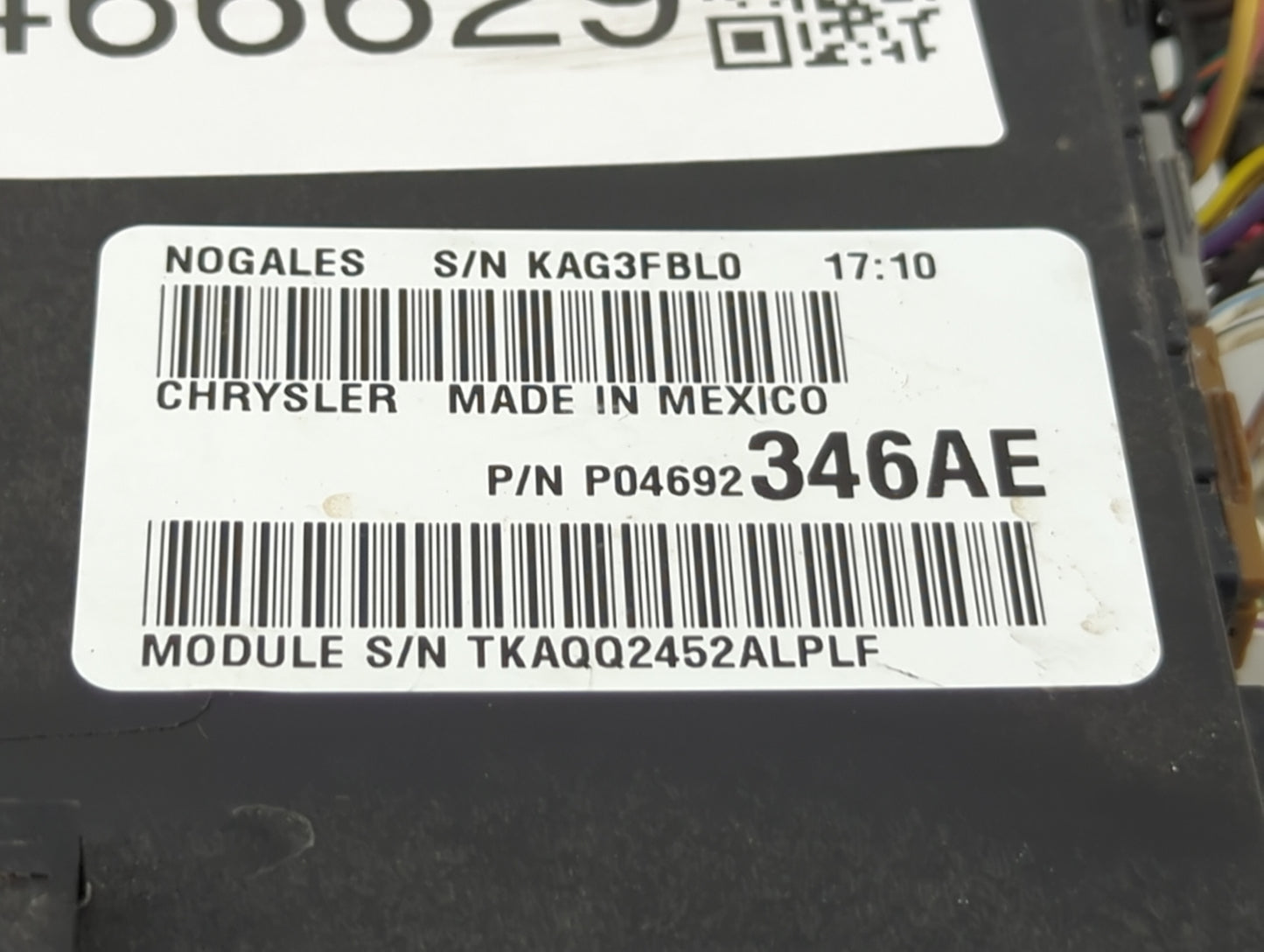 2011-2014 Dodge Avenger Fusebox Fuse Box Relay Module Tipm 1466629 - Oemusedautoparts1.com