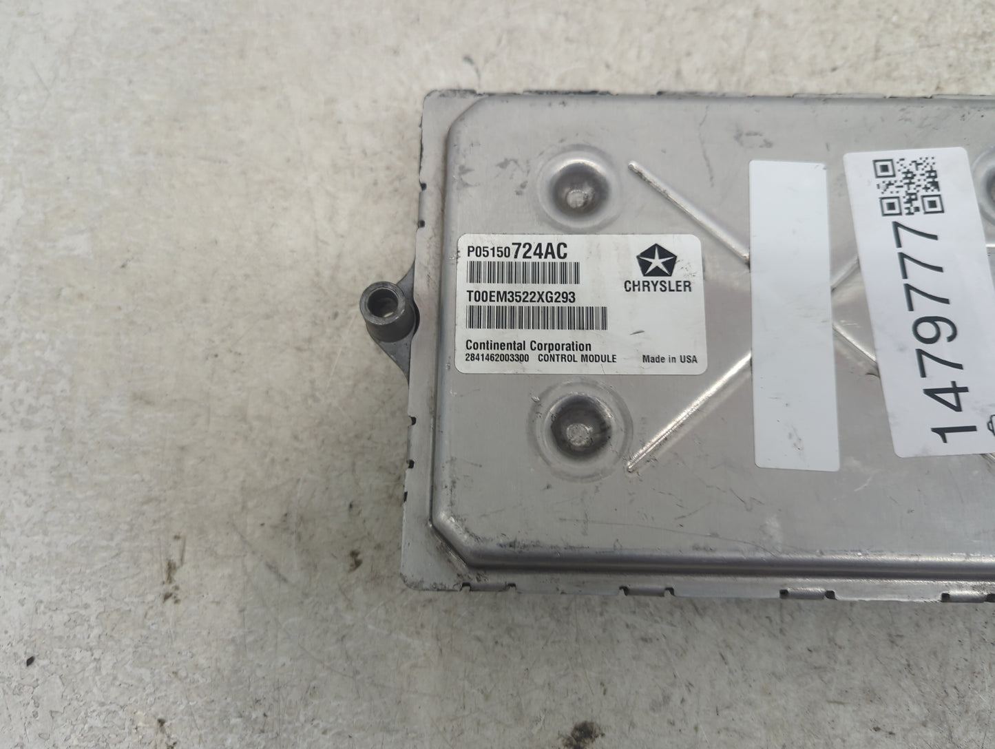 2013 Dodge Avenger PCM Engine Control Computer ECU ECM PCU OEM P/N:P05150724AC T00EM3522XG293, 2841462003300 Fits OEM Used A
