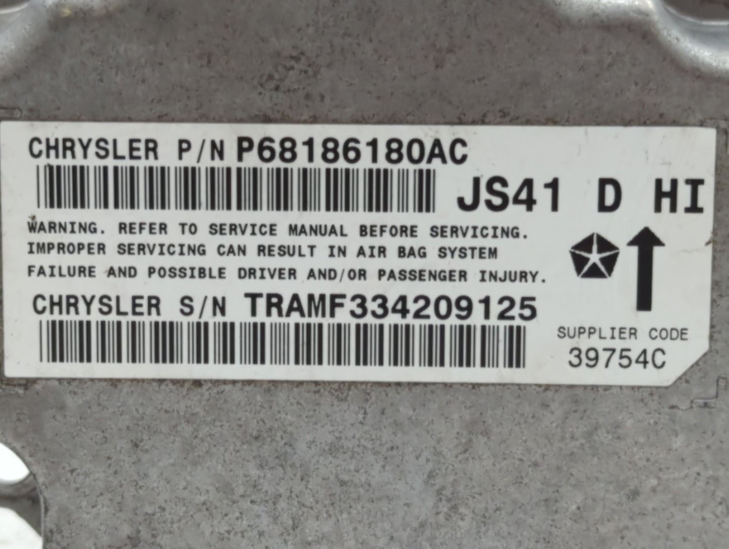 2012-2014 Dodge Avenger Chassis Control Module Ccm Bcm Body Control - Oemusedautoparts1.com