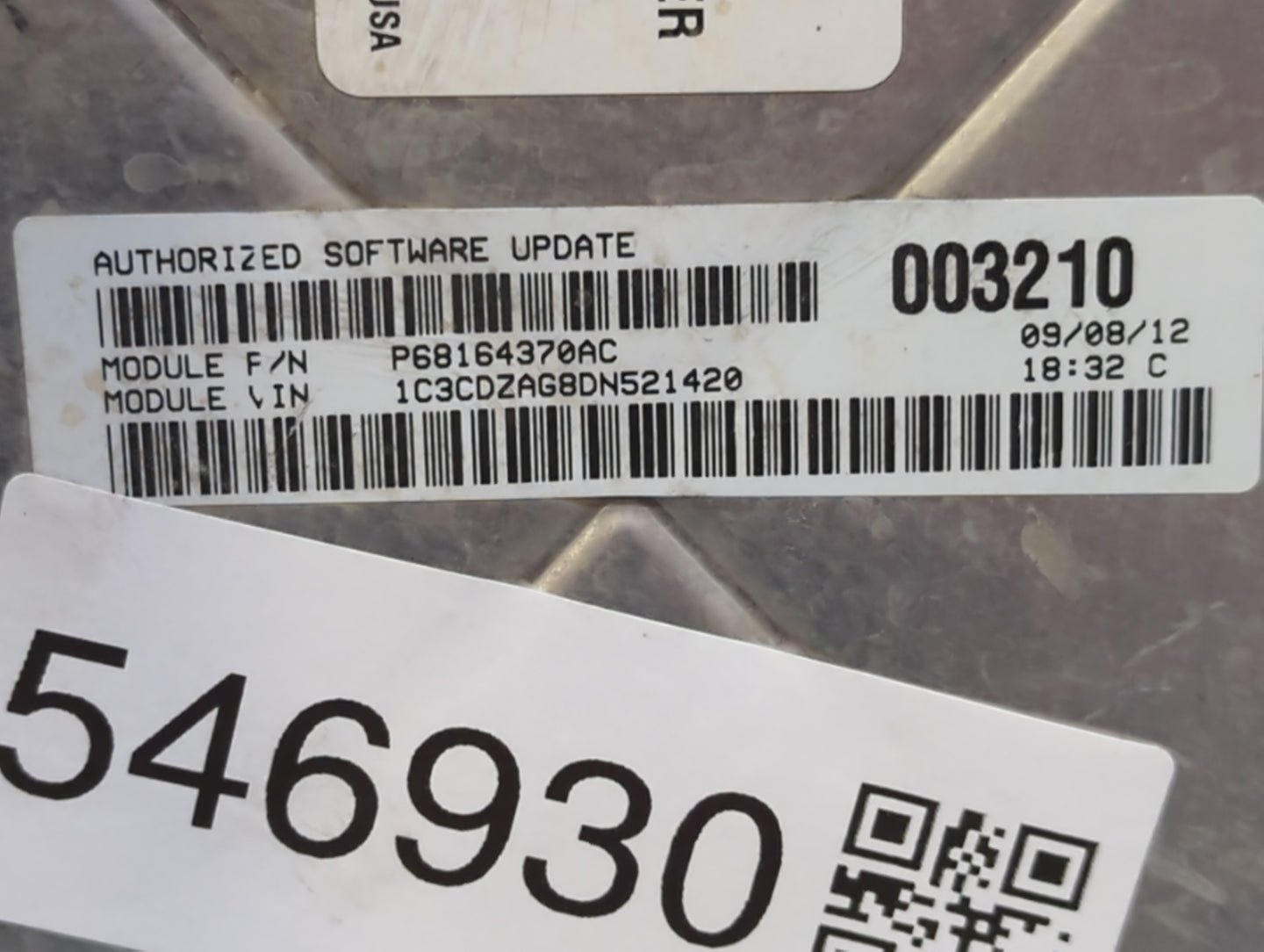 2013 Dodge Avenger PCM Engine Control Computer ECU ECM PCU OEM P/N:P05150724AC Fits OEM Used Auto Parts - Oemusedautoparts1.
