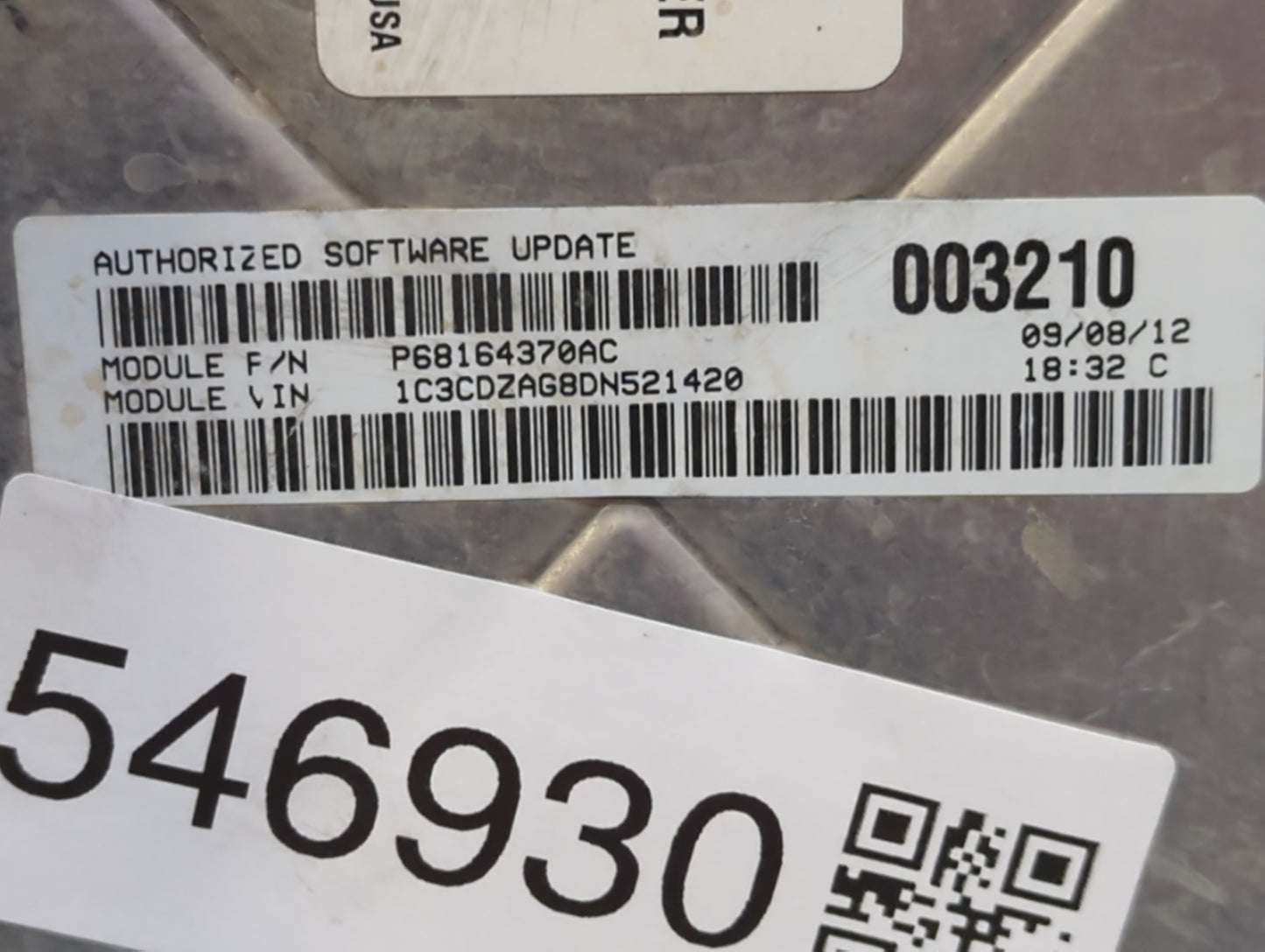 2013 Dodge Avenger PCM Engine Control Computer ECU ECM PCU OEM P/N:P05150724AC Fits OEM Used Auto Parts - Oemusedautoparts1.