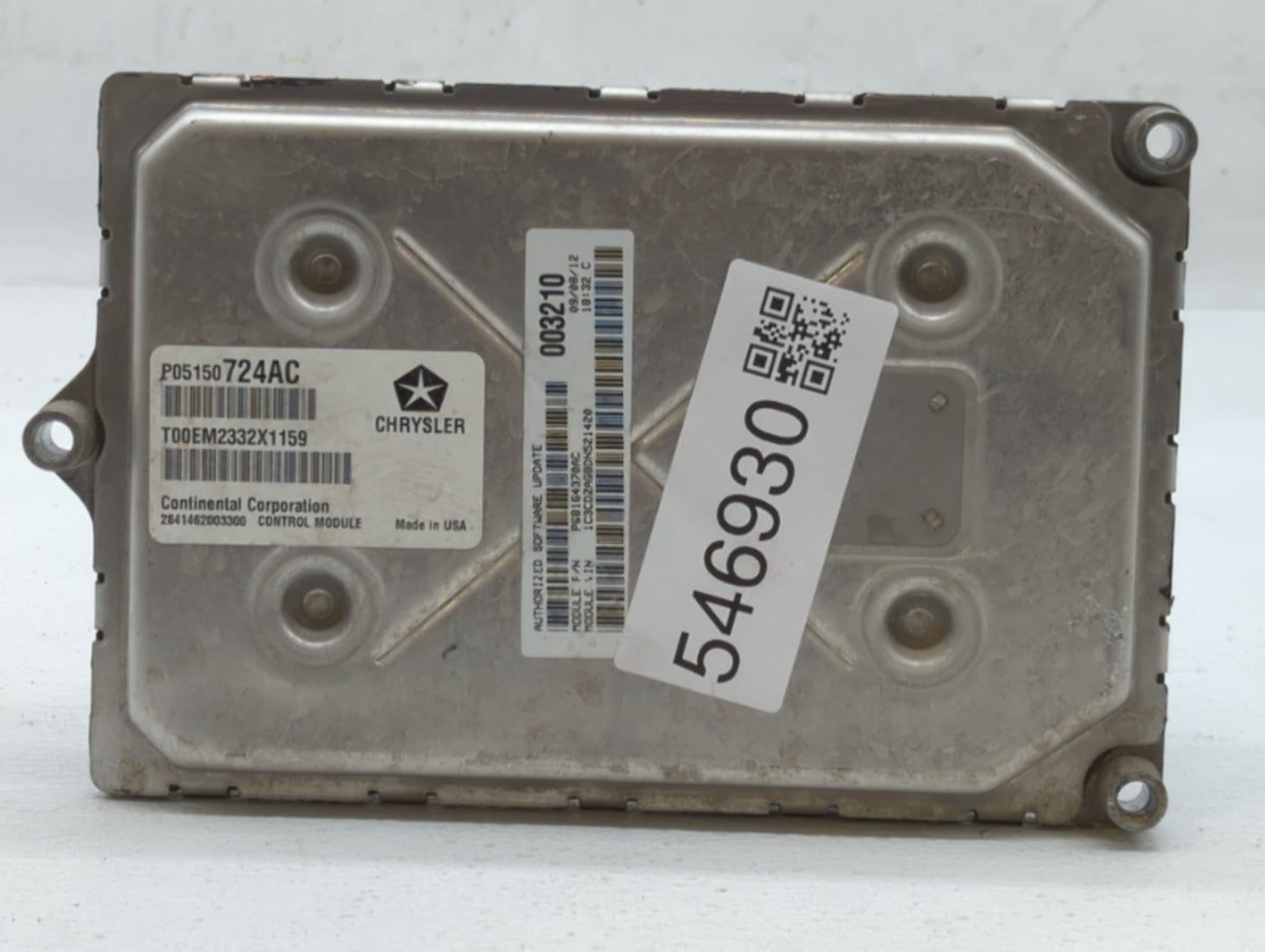 2013 Dodge Avenger PCM Engine Control Computer ECU ECM PCU OEM P/N:P05150724AC Fits OEM Used Auto Parts - Oemusedautoparts1.