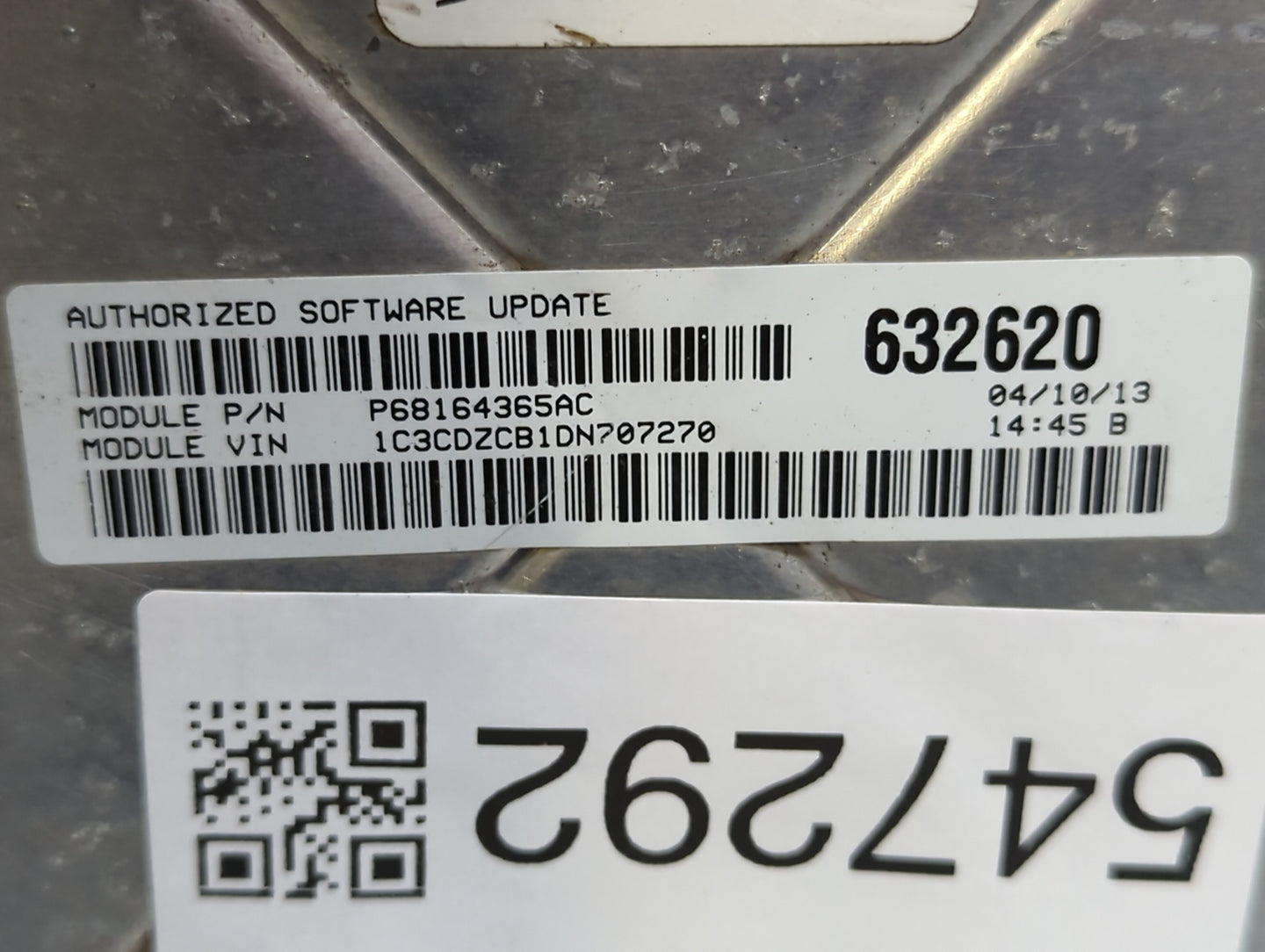 2013 Dodge Avenger PCM Engine Control Computer ECU ECM PCU OEM P/N:P05150763AB P68164361AC, P05150761AB, P68164361AB Fits OE