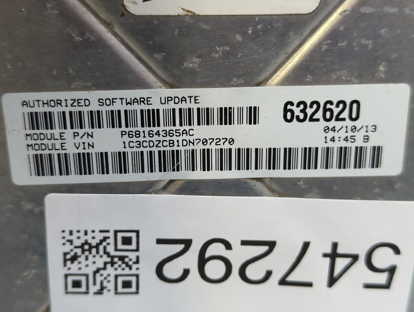 2013 Dodge Avenger PCM Engine Control Computer ECU ECM PCU OEM P/N:P05150763AB P68164361AC, P05150761AB, P68164361AB Fits OE