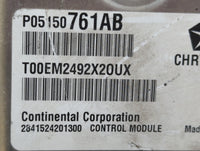 2013 Dodge Avenger PCM Engine Control Computer ECU ECM PCU OEM P/N:P05150761AB P68164361AC, P05150763AB, P68164361AB Fits OE