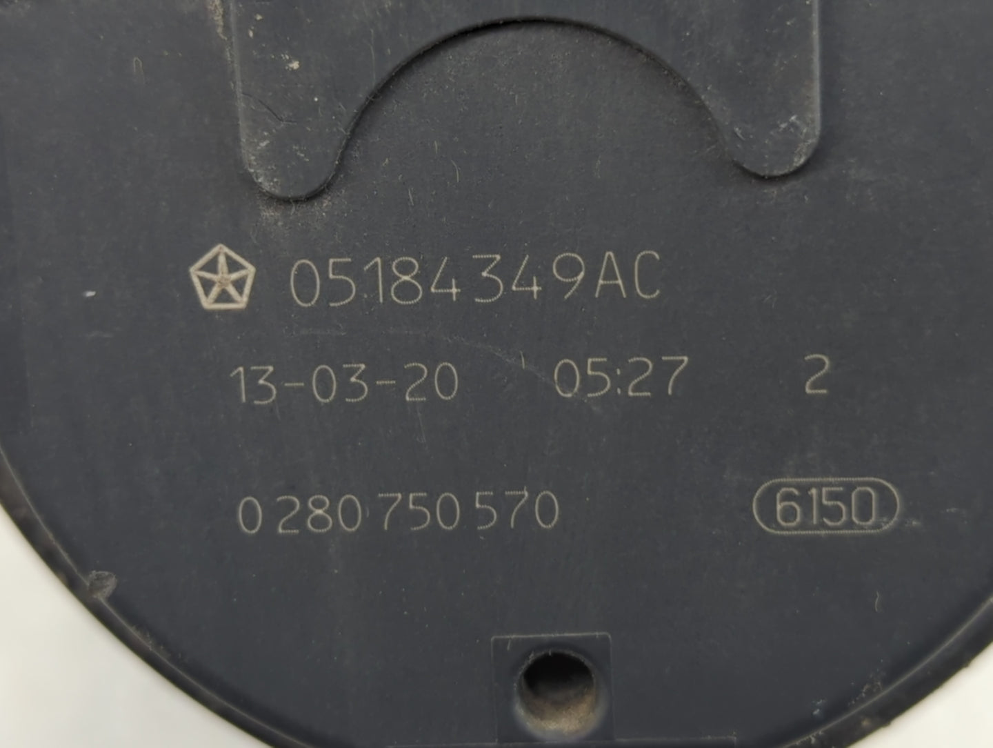 2011-2014 Dodge Avenger Throttle Body P/N:05184349AC 0 280 750 570 Fits OEM Used Auto Parts - Oemusedautoparts1.com