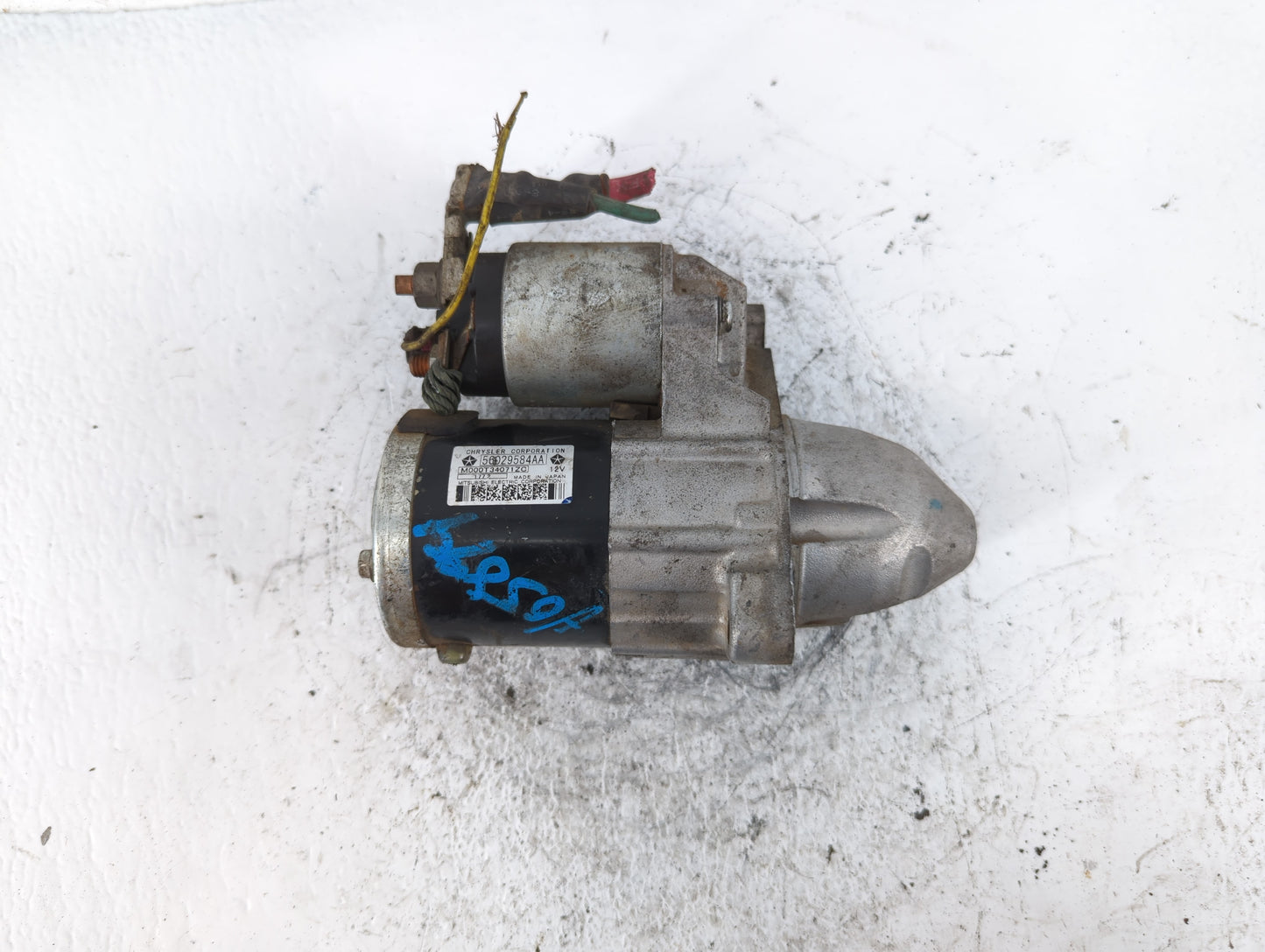 2013 Dodge Avenger Car Starter Motor Solenoid OEM P/N:M000T34071ZC 56029584AA Fits OEM Used Auto Parts - Oemusedautoparts1.c