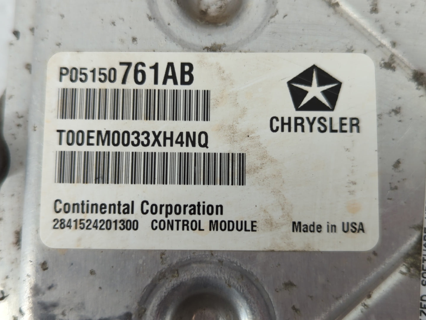 2013 Dodge Avenger PCM Engine Control Computer ECU ECM PCU OEM P/N:P68164361AB P05150761AB Fits OEM Used Auto Parts - Oemuse