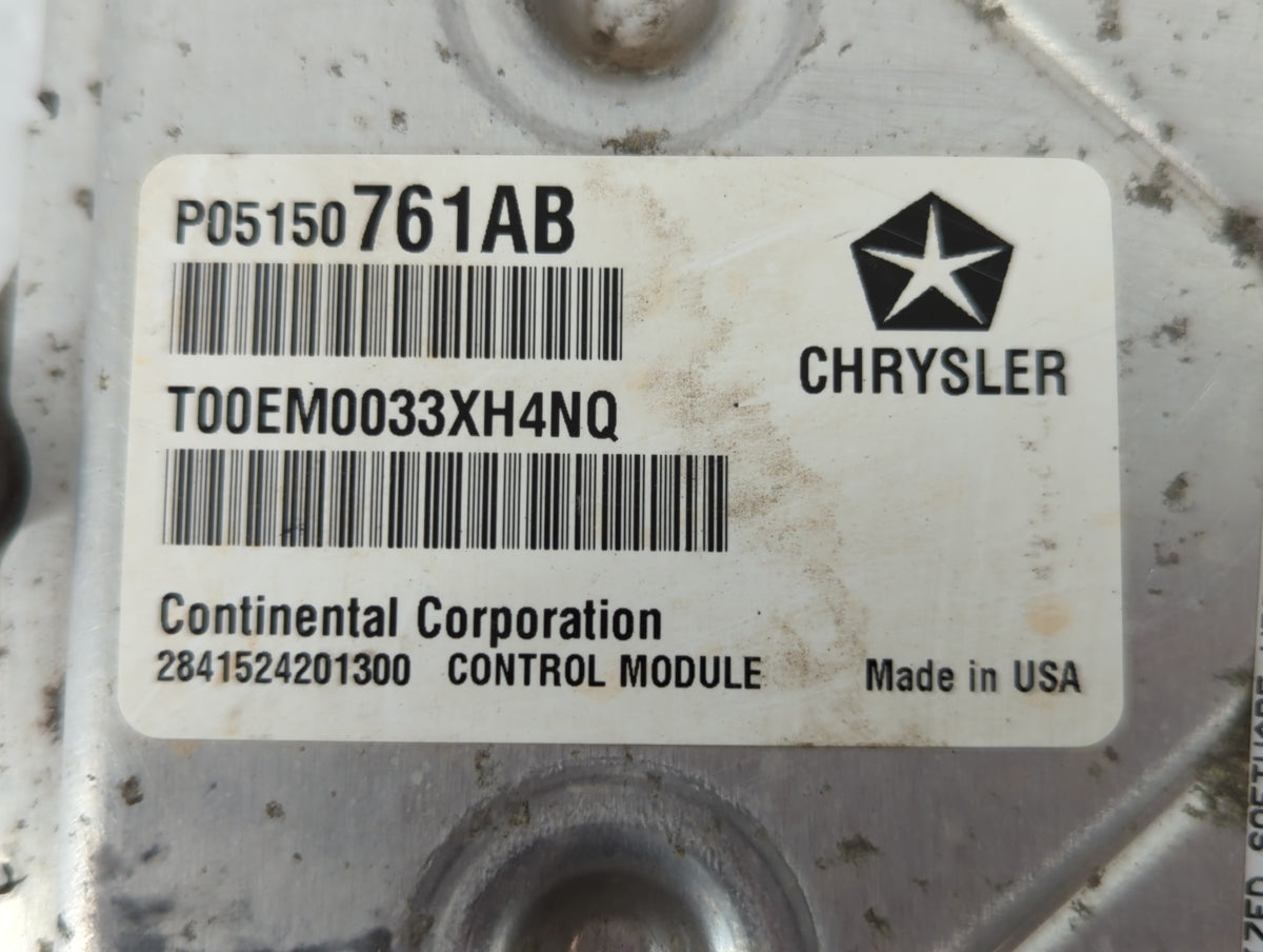 2013 Dodge Avenger PCM Engine Control Computer ECU ECM PCU OEM P/N:P68164361AB P05150761AB OEM Used Auto Parts - Oemusedauto