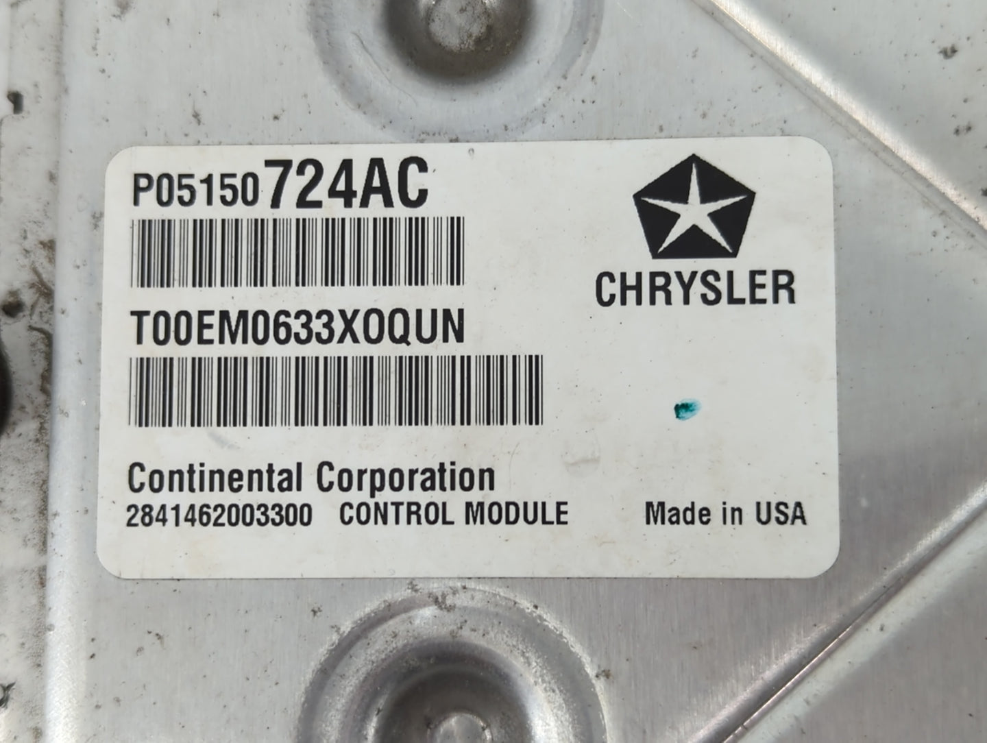 2013 Dodge Avenger PCM Engine Control Computer ECU ECM PCU OEM P/N:P68164370AD P05150724AC Fits OEM Used Auto Parts - Oemuse