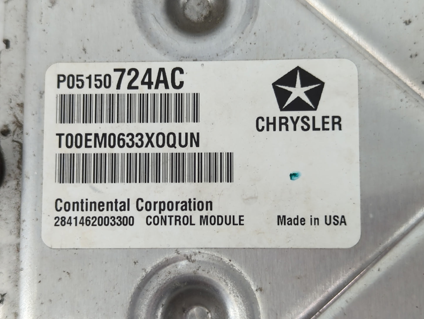 2013 Dodge Avenger PCM Engine Control Computer ECU ECM PCU OEM P/N:P68164370AD P05150724AC Fits OEM Used Auto Parts - Oemuse