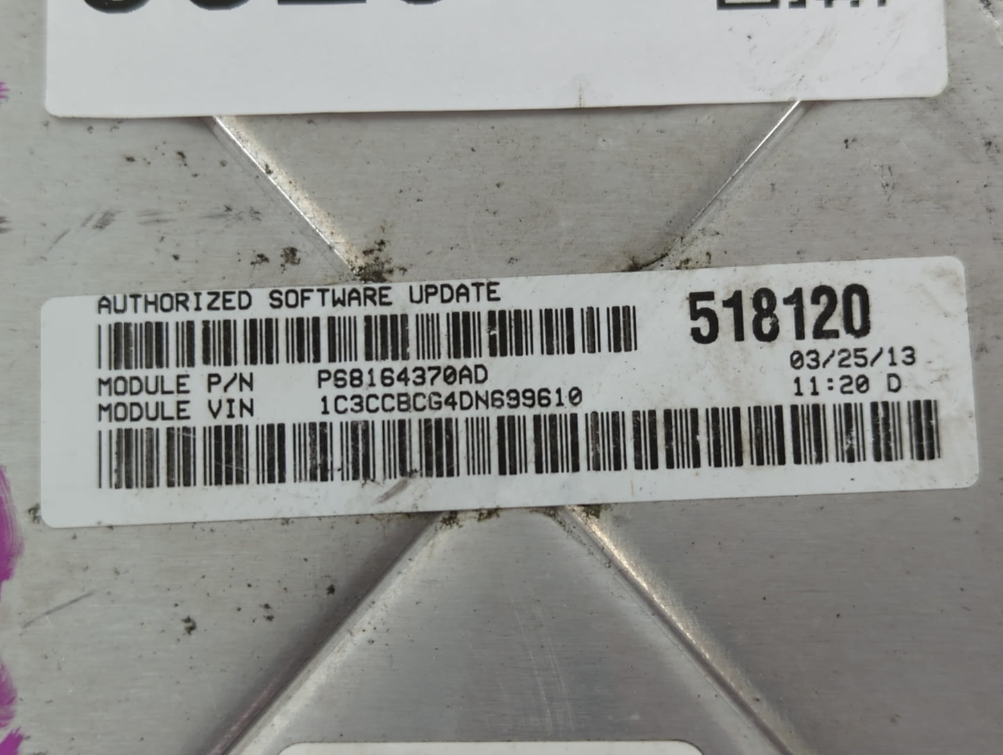 2013 Dodge Avenger PCM Engine Control Computer ECU ECM PCU OEM P/N:P68164370AD P05150724AC Fits OEM Used Auto Parts - Oemuse